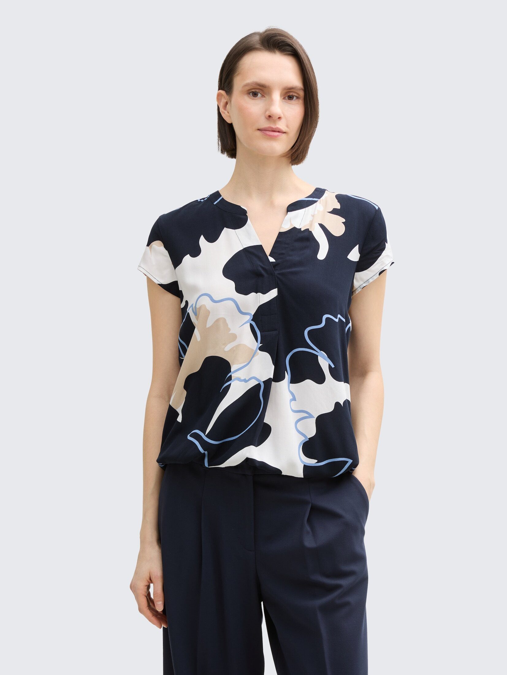 TOM TAILOR Blusentop Blusen & Shirts Bluse mit Muster günstig online kaufen