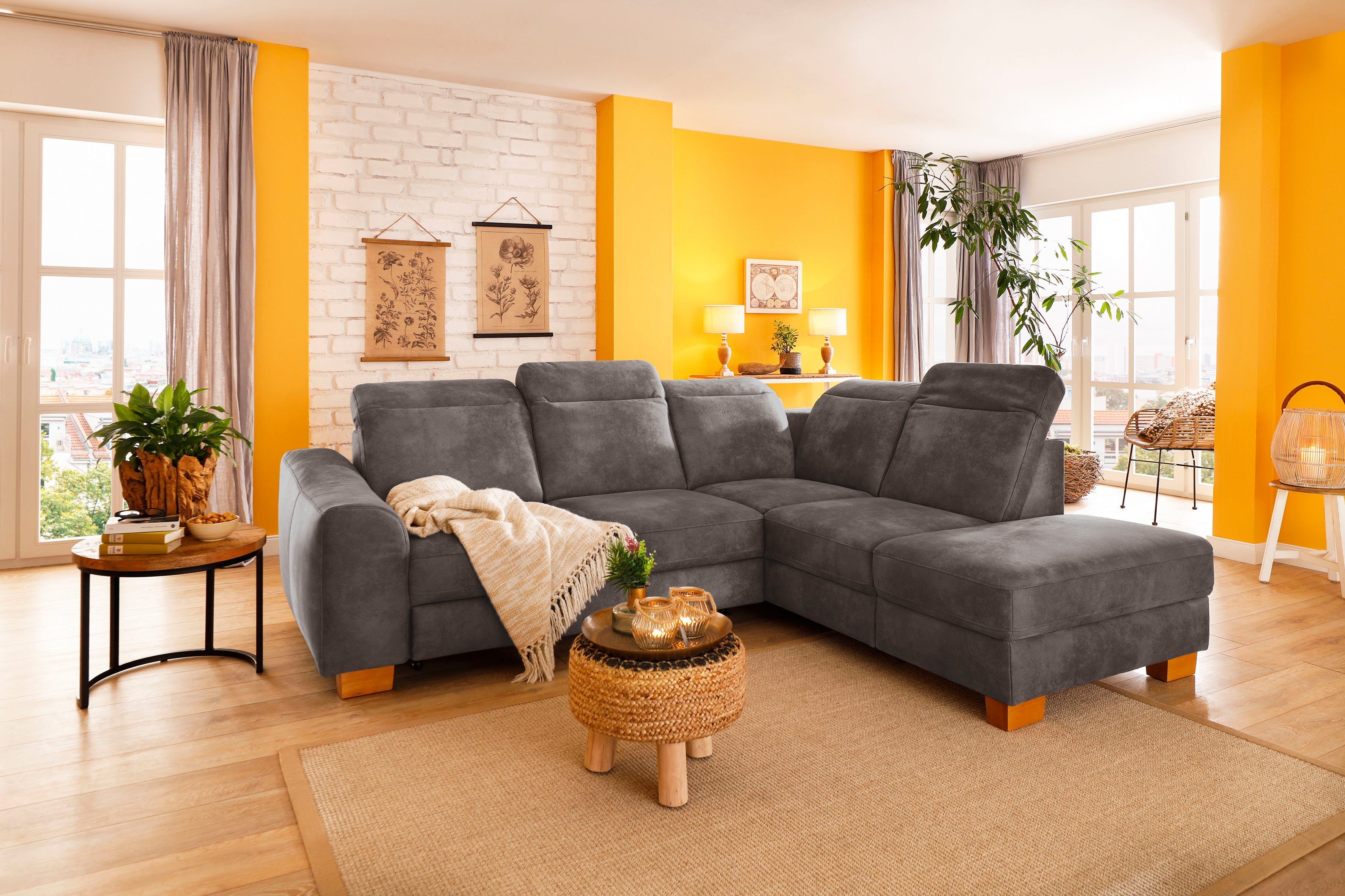 Home affaire Ecksofa Dundee L-Form, wahlweise günstig online kaufen