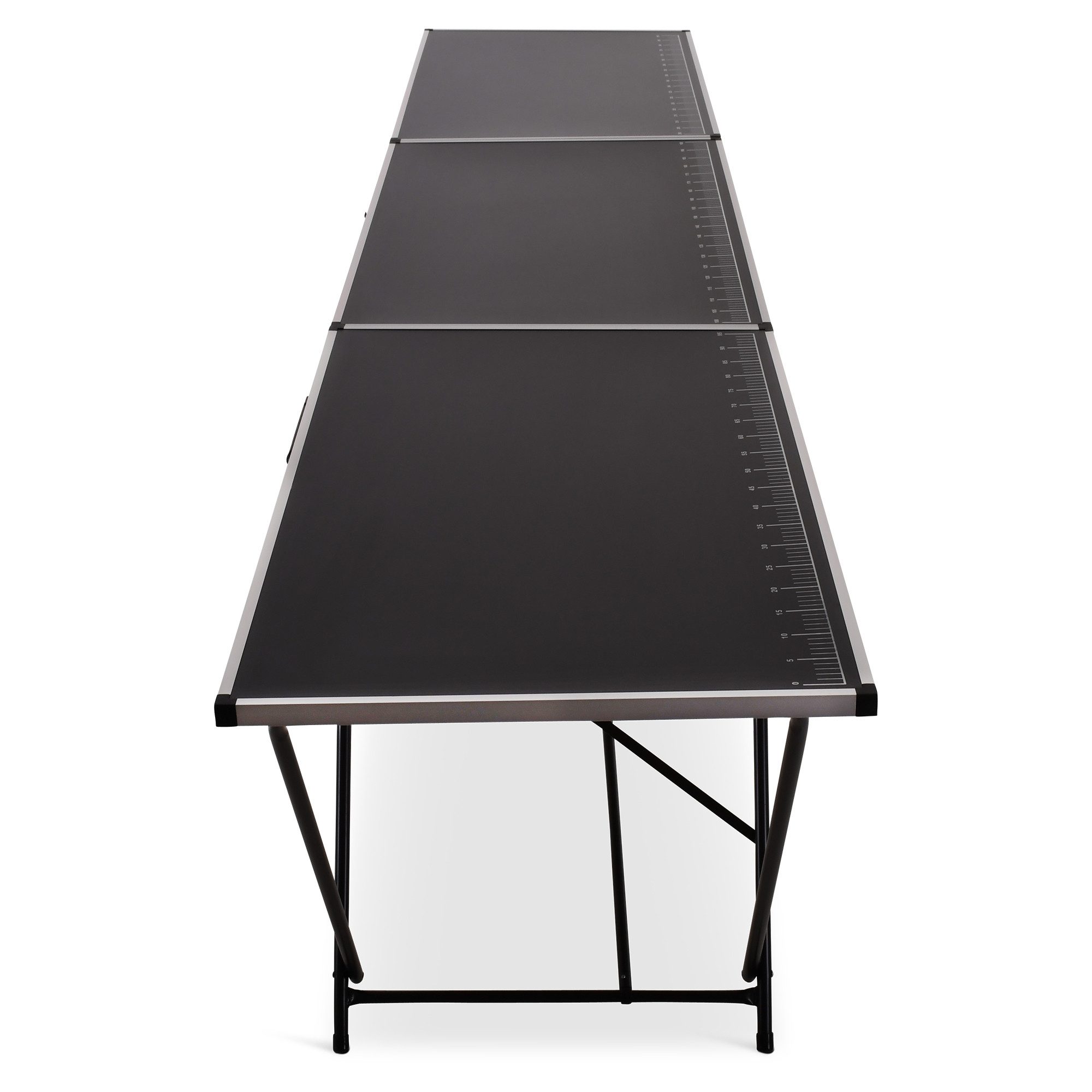 Raburg Tapeziertisch klappbar, 1-teilig, Aluminium, 300 cm x 60 x 77 cm, Stan, mit Zentimeter-Skala bis 290 cm, Multifunktionaler Tisch, bis 30 kg
