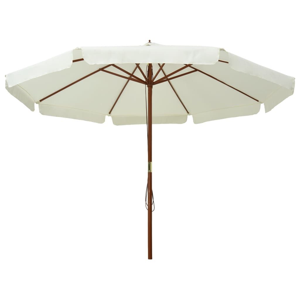 vidaXL Sonnenschirm Sonnenschirm mit Holzmast 330 günstig online kaufen