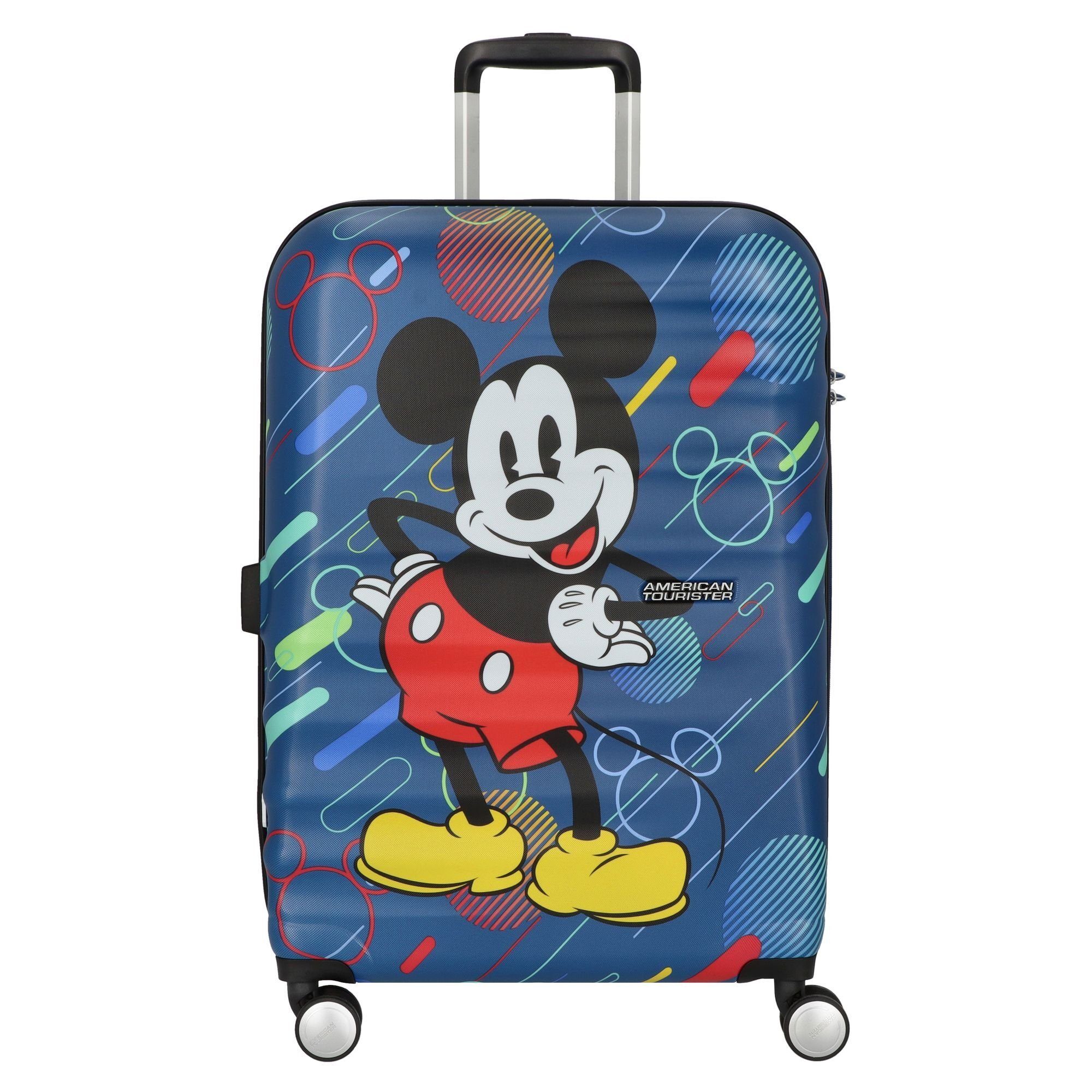 4 Hartschalen-Trolley American Wavebreaker, mickey Rollen, pop future Tourister® ABS