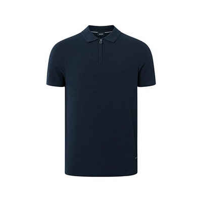 Strellson Poloshirt dunkel-blau passform textil (1-tlg)