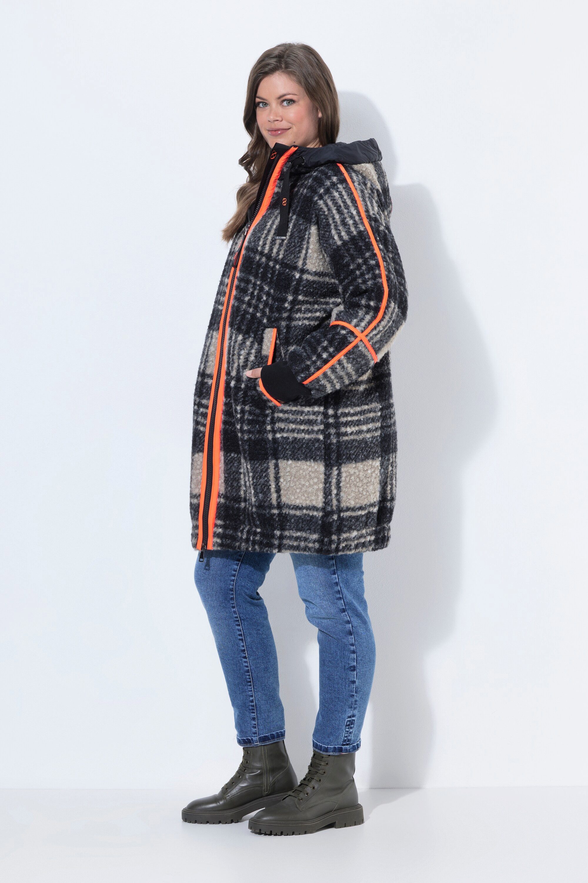 Laurasøn Wolljacke Teddyjacke Oversize Kapuze – Bild 4 von 4