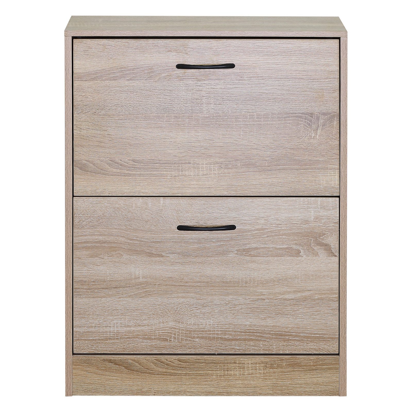 HTI-Living Schuhschrank Schuhkipper Sonoma mit 2 Klappfächern 60 x 81 x 24 cm (1 Stück, 1-St., 1 Schuhkipper mit 2 Klappfächern) modern Platzsparend – Bild 4 von 5