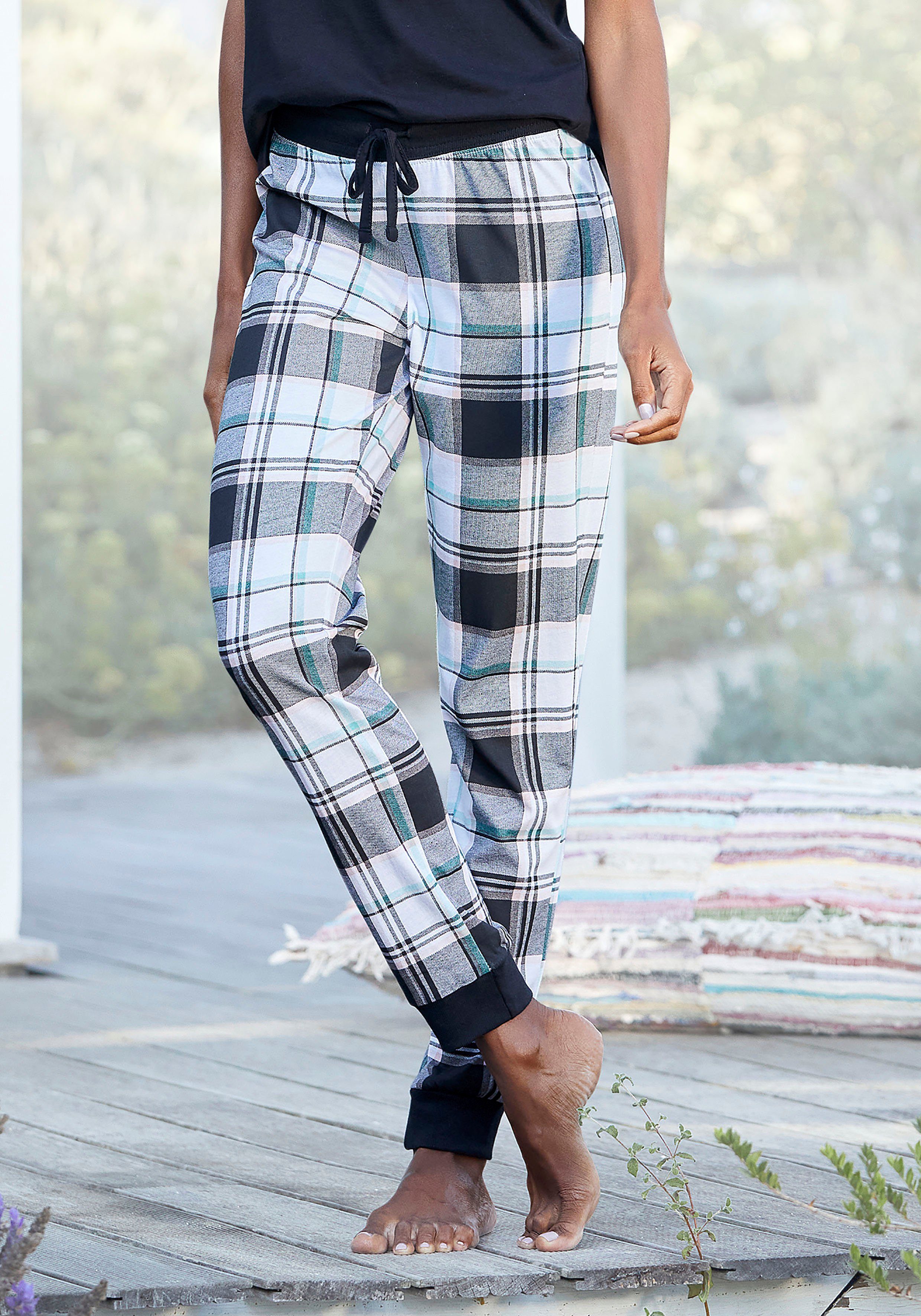 Vivance Dreams by Lascana Pyjamahose (1-tlg) mit Allover-Druck