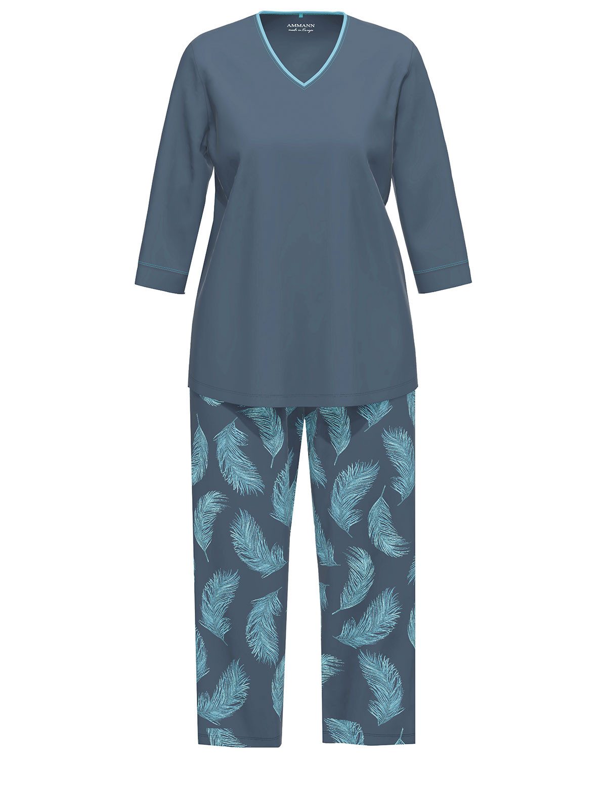 Ammann Pyjama Pyjama 7/8 Women / Nightwear (Stück, 1 tlg) hohe Markenqualität
