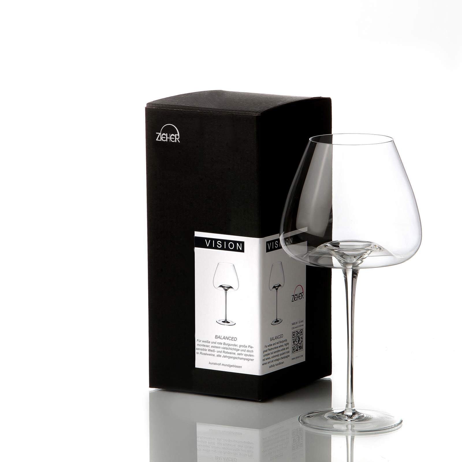 ZIEHER Rotweinglas Vision Balanced Weinglas 850 ml, 1-tlg., Glas