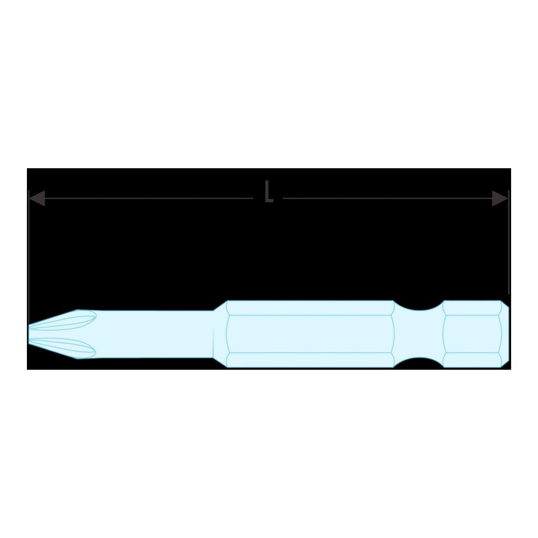 Facom Schraubendreher Facom Bit Serie 6 High Perf - Rille PH1