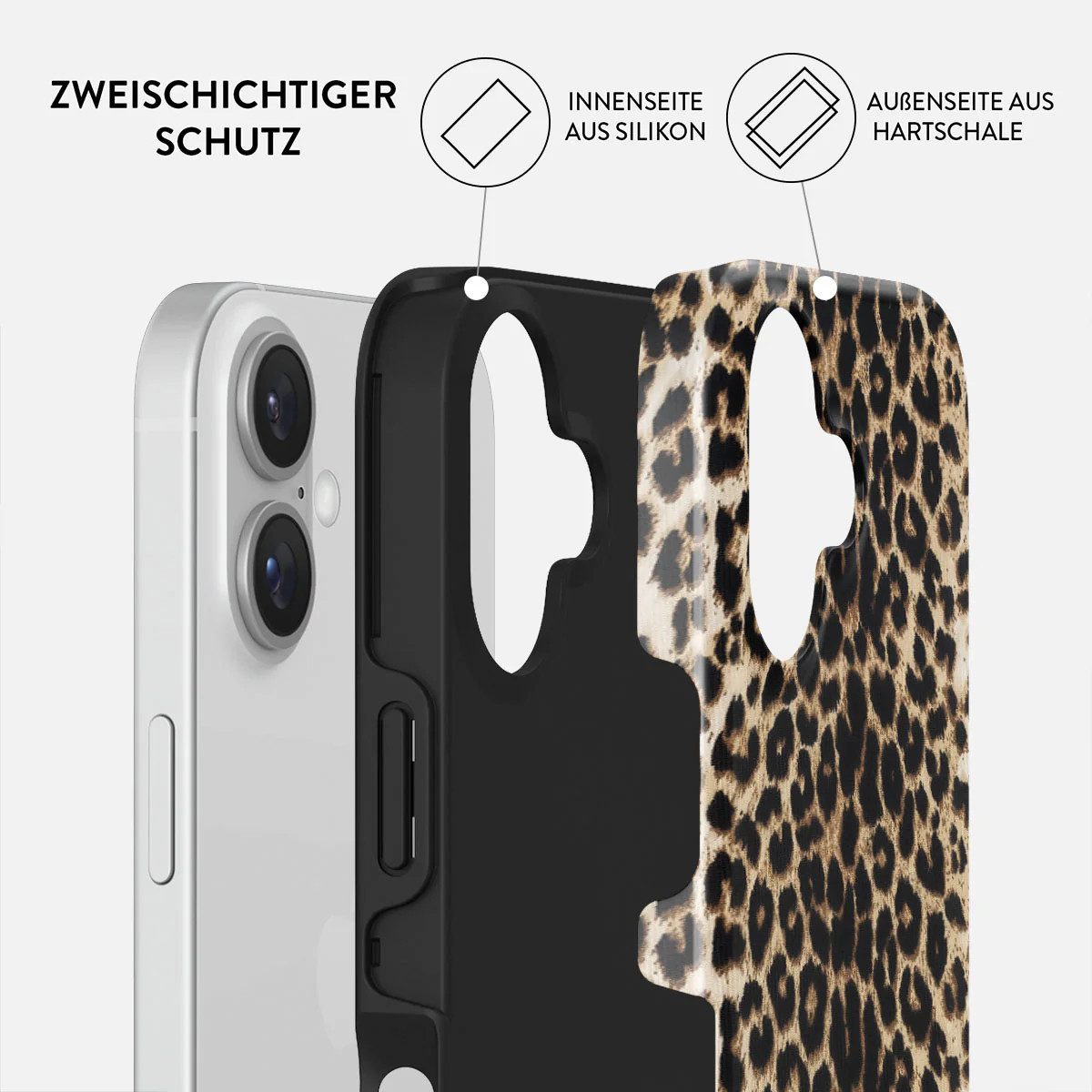 BURGA Handyhülle BURGA Tough Hülle für Apple iPhone 16 mit MagSafe kompatibel 6,1 Zoll, Hardcase Backcover Stoßfest mit MagSafe kompatibel Apple iPhone 16