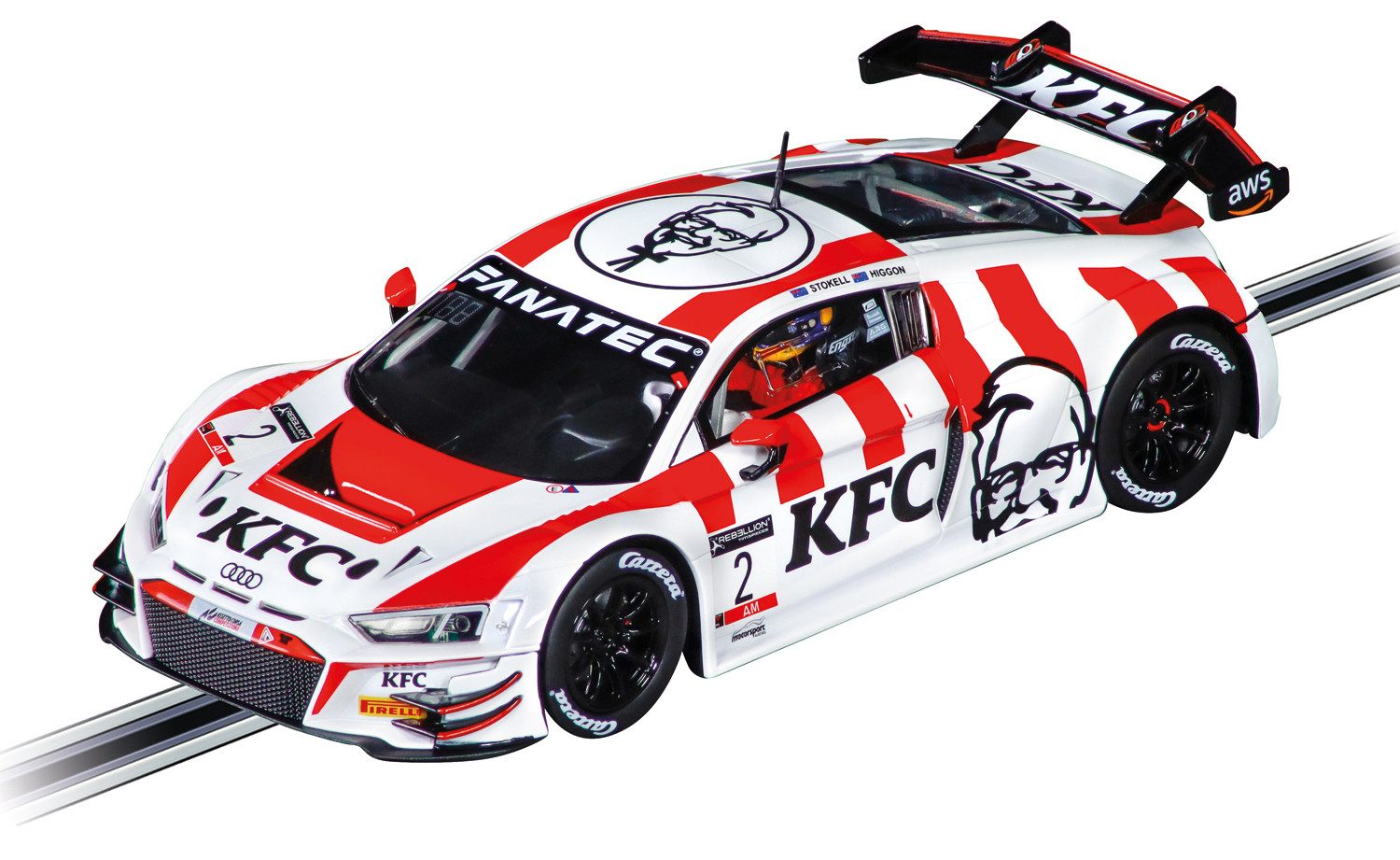 Carrera® Rennbahn-Auto 20023991 - Digital 124 Audi R8 LMS GT3 evo II 'KFC Racing, No.2'