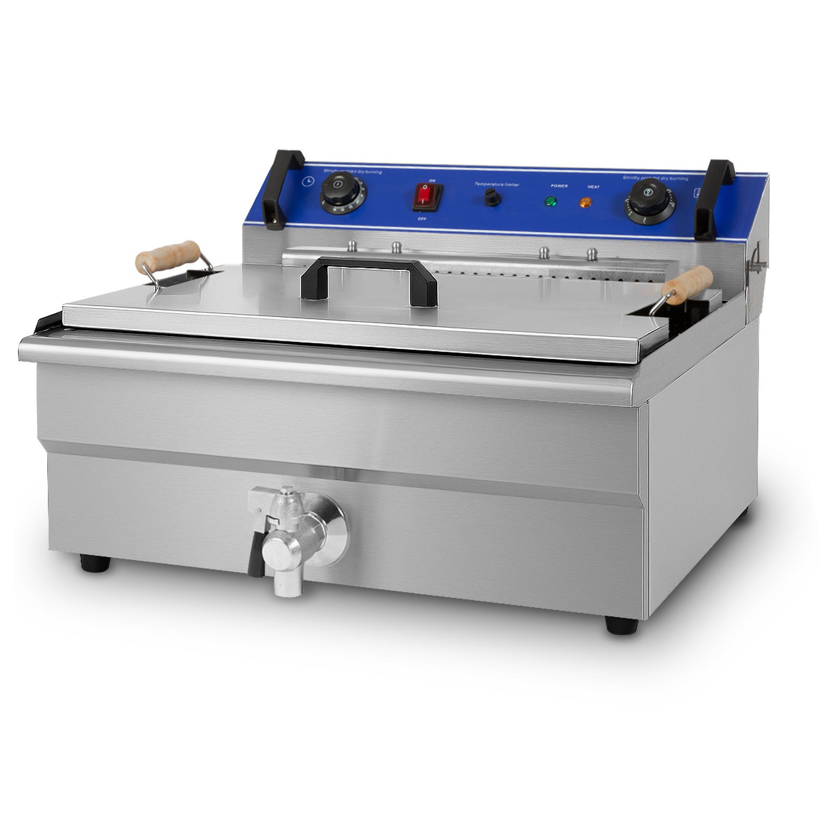 vertes Fritteuse, 50-250°C, 6000W, 230V, Kaltzonenprinzip