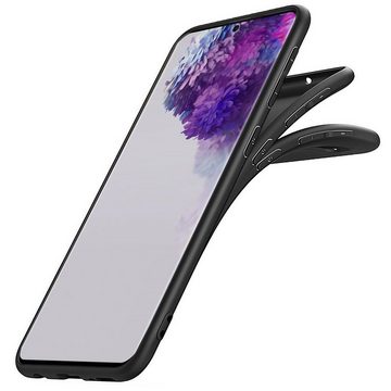 CoolGadget Handyhülle Black Series Handy Hülle für Samsung Galaxy S20 FE 6,5 Zoll, Edle Silikon Schlicht Robust Schutzhülle für Samsung S20 FE Hülle
