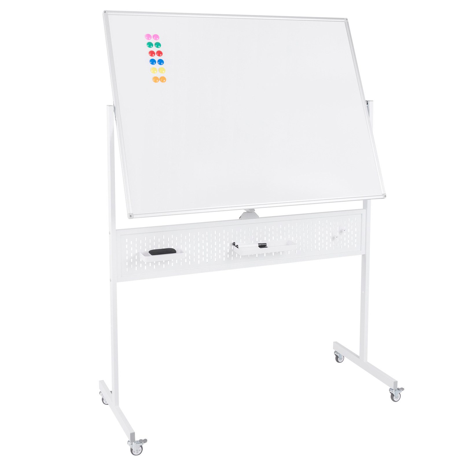 COSTWAY Magnettafel, 120x90cm Whiteboard mit Zubehör doppelseitig magnetisch