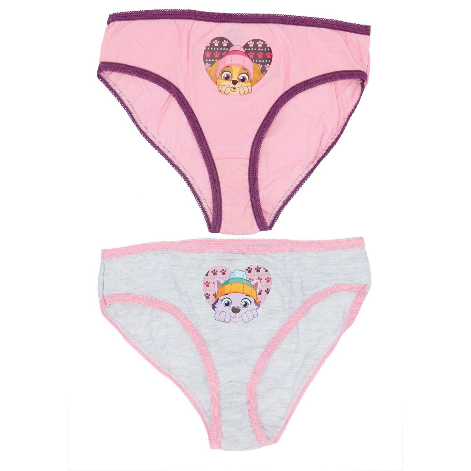PAW PATROL Slip Paw Patrol 2-Pack Unterhosen für Mädchen – 100% Baumwolle Unterwäsche