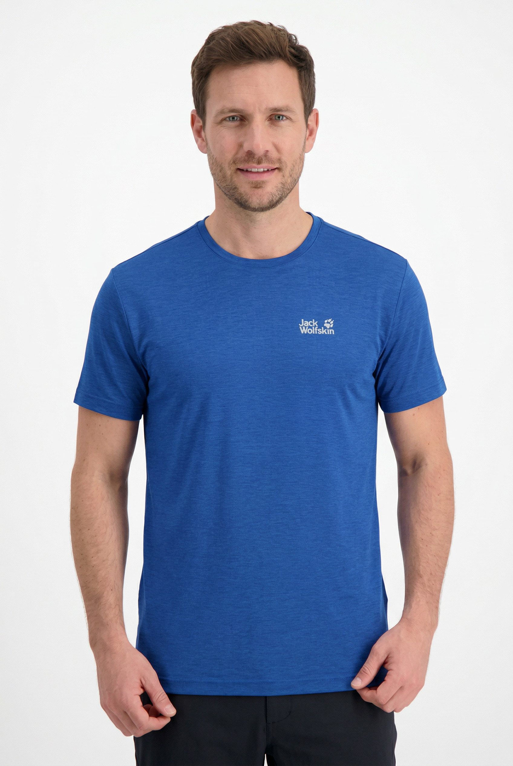 Jack Wolfskin Funktionsshirt VONNAN S/S T M für warme Temperaturen, atmungsaktiv, feuchtigkeitsregulierend