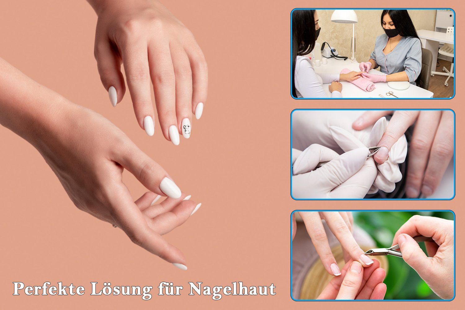 SMI Nagelhautzange Fußpflege set Nagelhautzange Nagelhautschieber Eckenheber, Fußpflegeset, 4-tlg., Fußpflege Nagelhautzange Nagelhautschieber Eckenheber, mit Nagelheber Fußpflege set