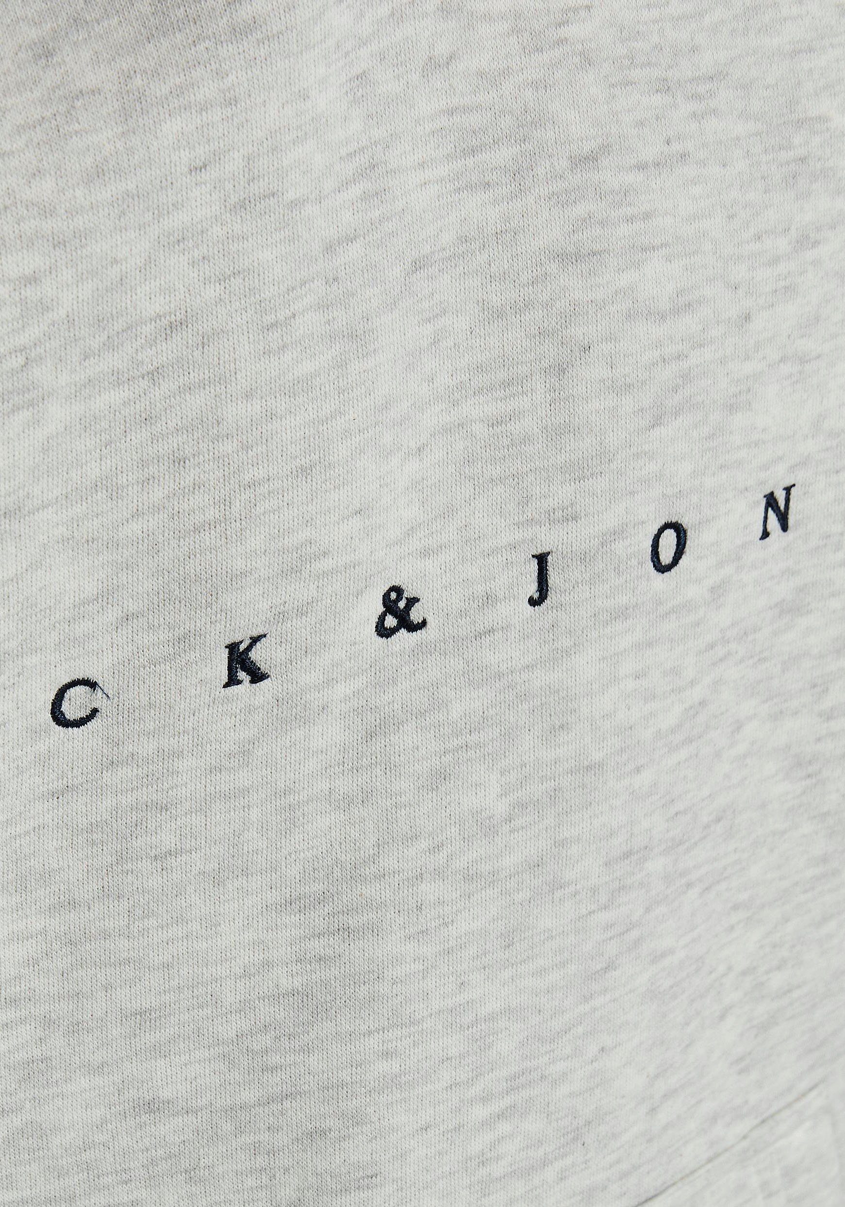 Jack & Jones Junior Kapuzensweatshirt JORCOPENHAGEN Melange White SWEAT NOOS HOOD JNR