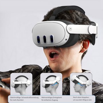 MAGICSHE VR Bridgen Zubehör Strap für Meta Quest 3 Virtual-Reality-Brille (Kopfdruck reduzieren)