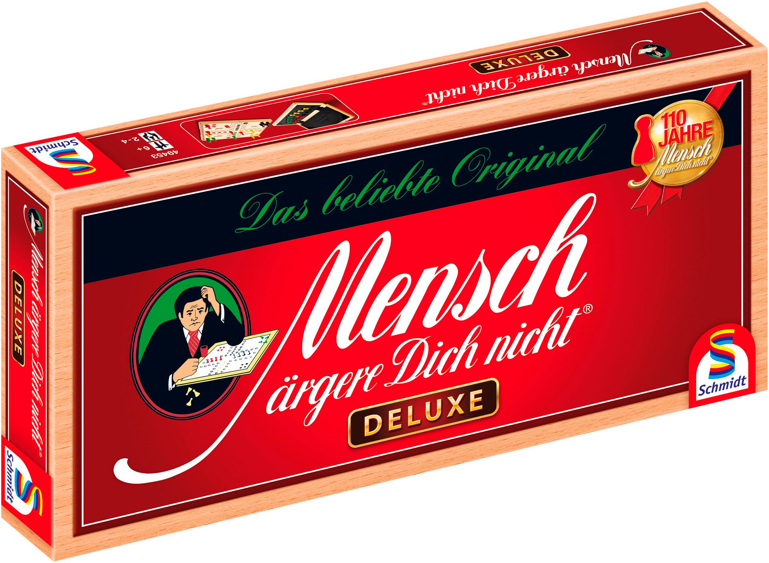 Schmidt Spiele Spiel Mensch ärgere Dich nicht - Deluxe, Familienspiel