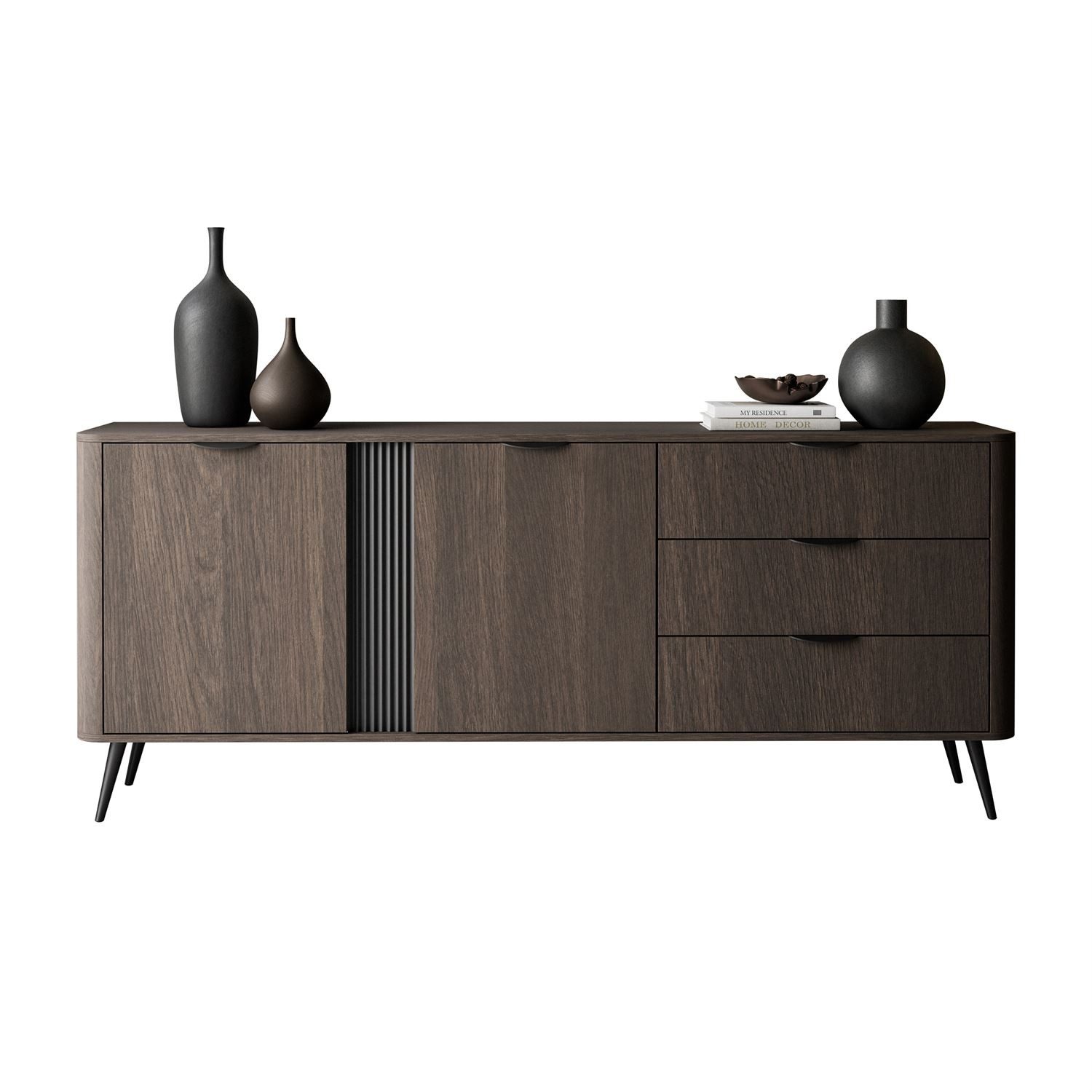 Lookway Kommode TWILIGHT 2D3S mit Schubladen (1x Kommode), 195x38x81 cm