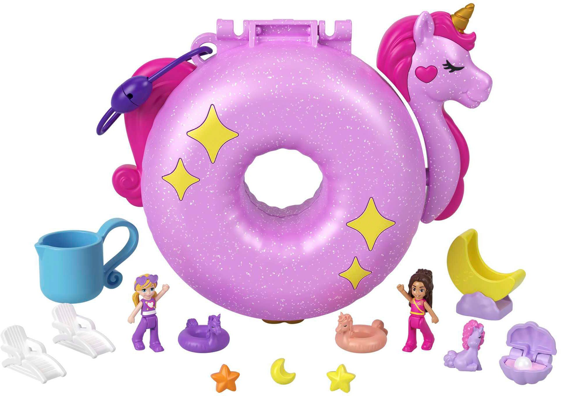 Polly Pocket Spielwelt Sparkle Cove Adventure Einhornfloß