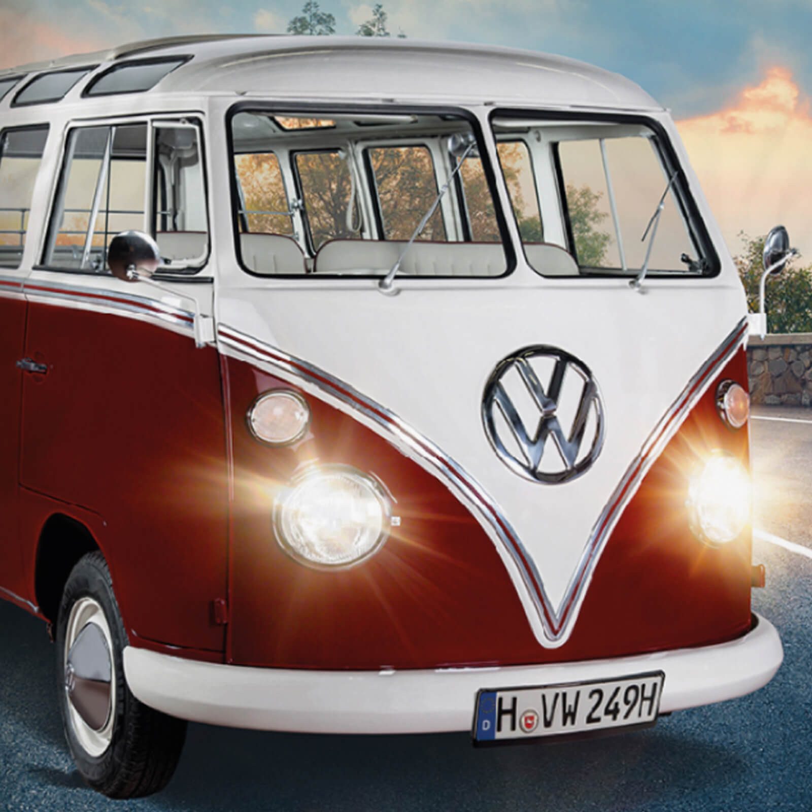 SkyBrands Bettwäsche VW Bulli T1 On Tour, Renforcé, 2 teilig, Camper, Van-Life, Sommer – Bild 4 von 5