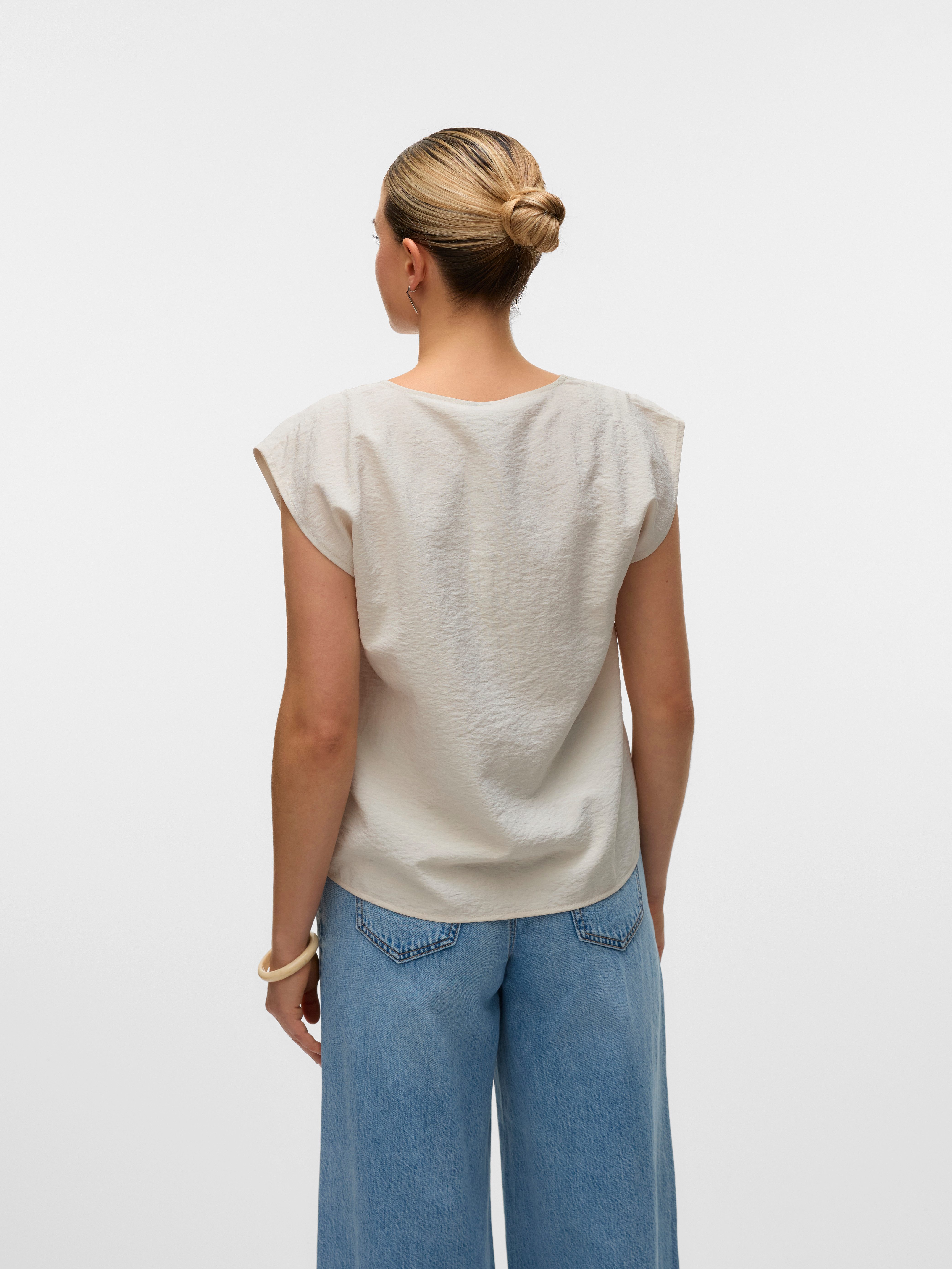 Vero Moda Spitzentop VMSAFA SL V-NECK LACE TOP WVN GA NOOS