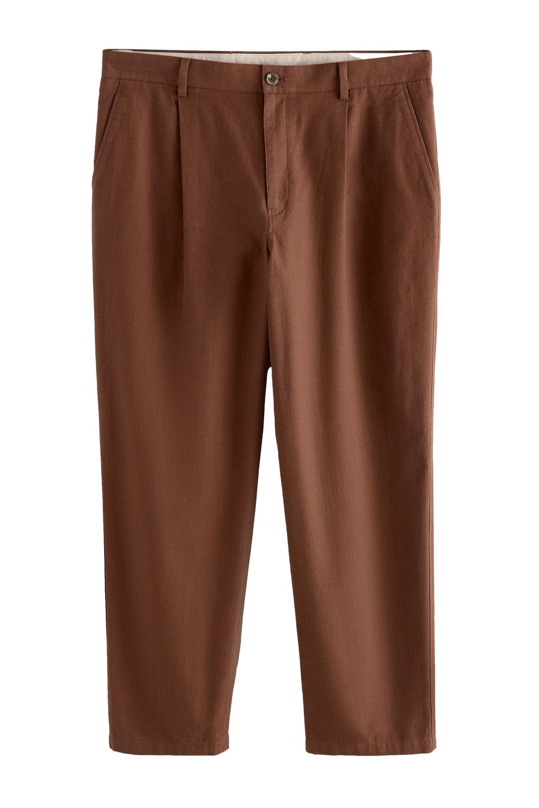 Anzughose Strukturierte Relaxed Fit Anzughose, Baumwollmix