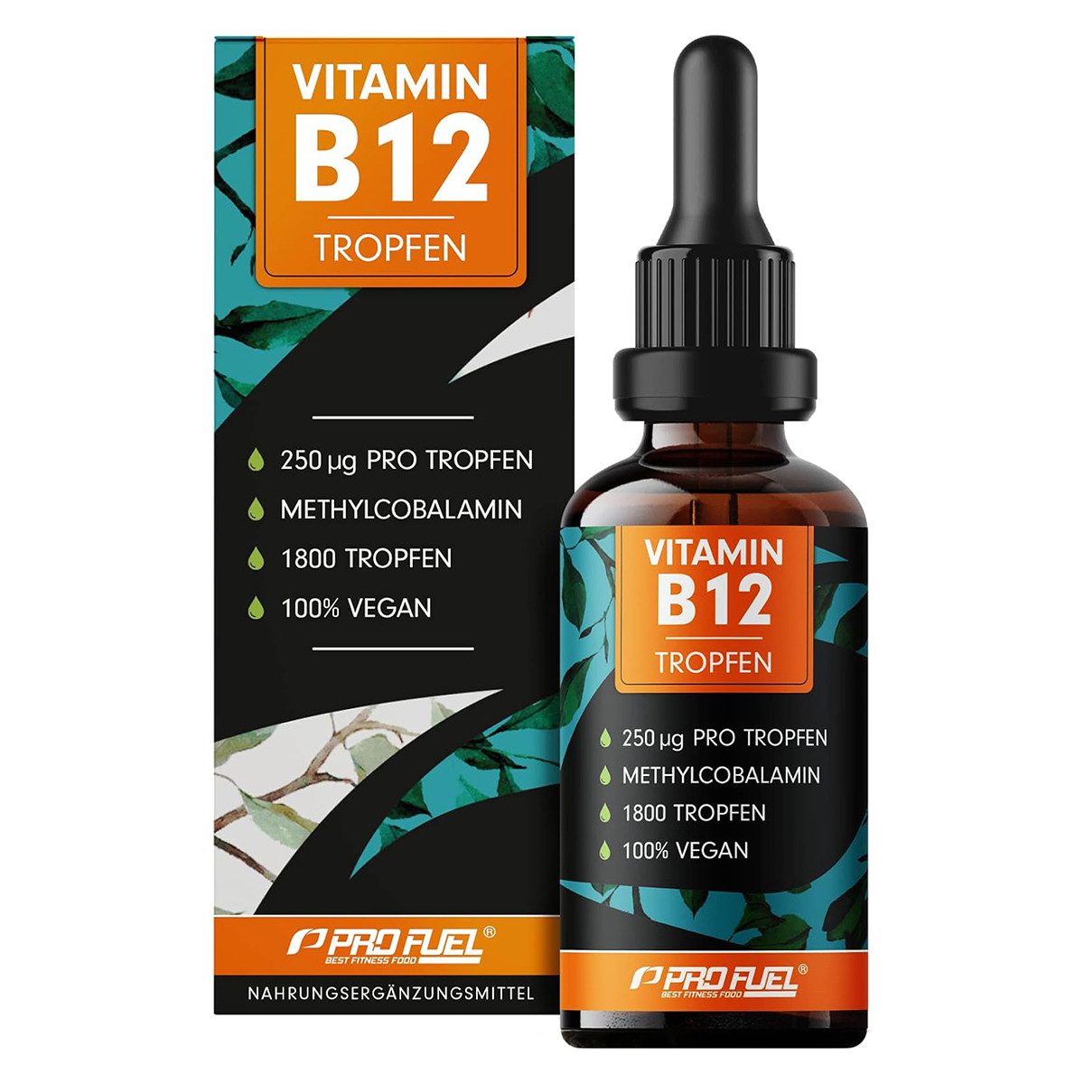 ProFuel Vitamin B12 - 50ml (1800 Tropfen) Tropfen, 50 ml