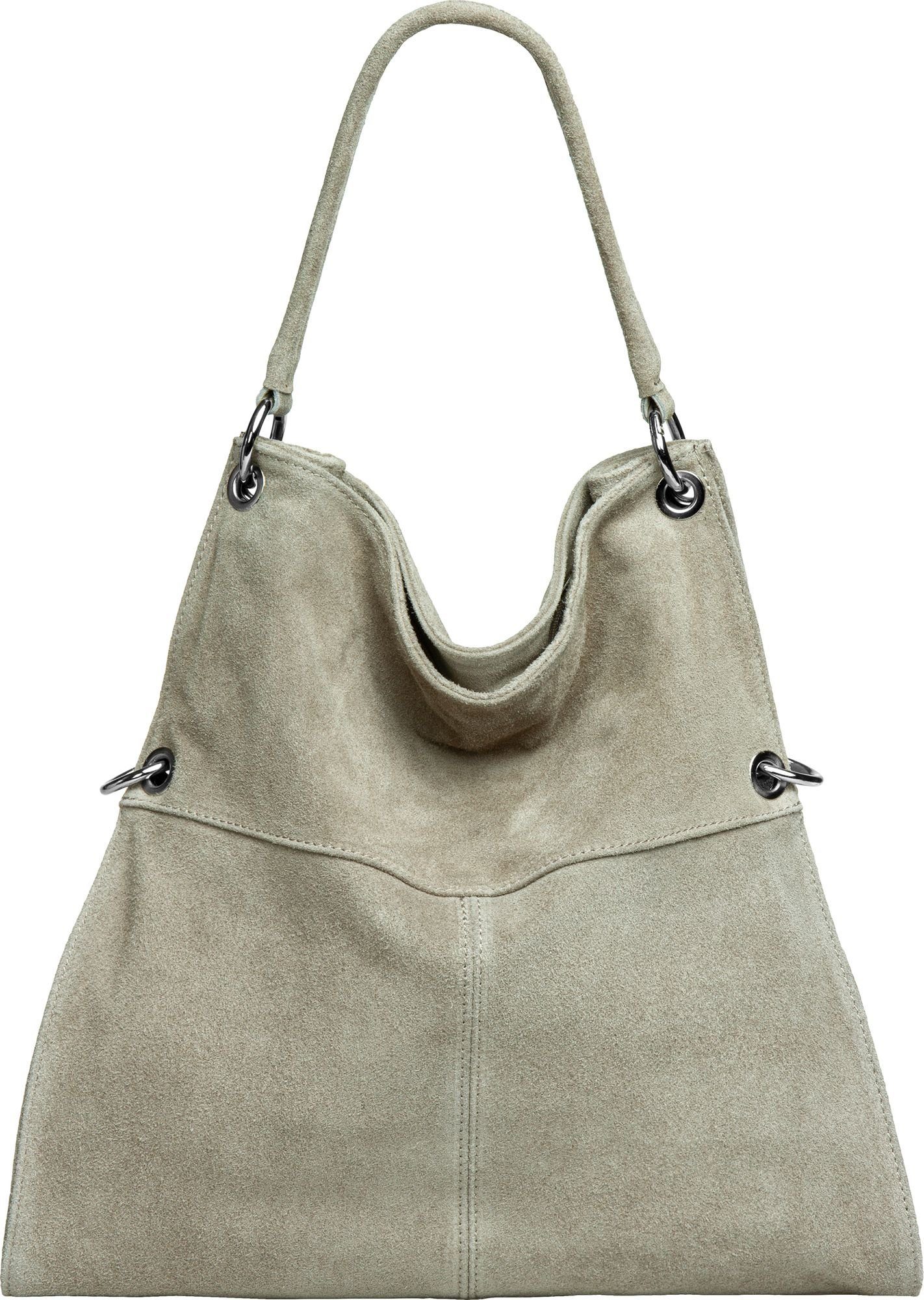 Caspar Schultertasche Große Vintage Damen Leder günstig online kaufen