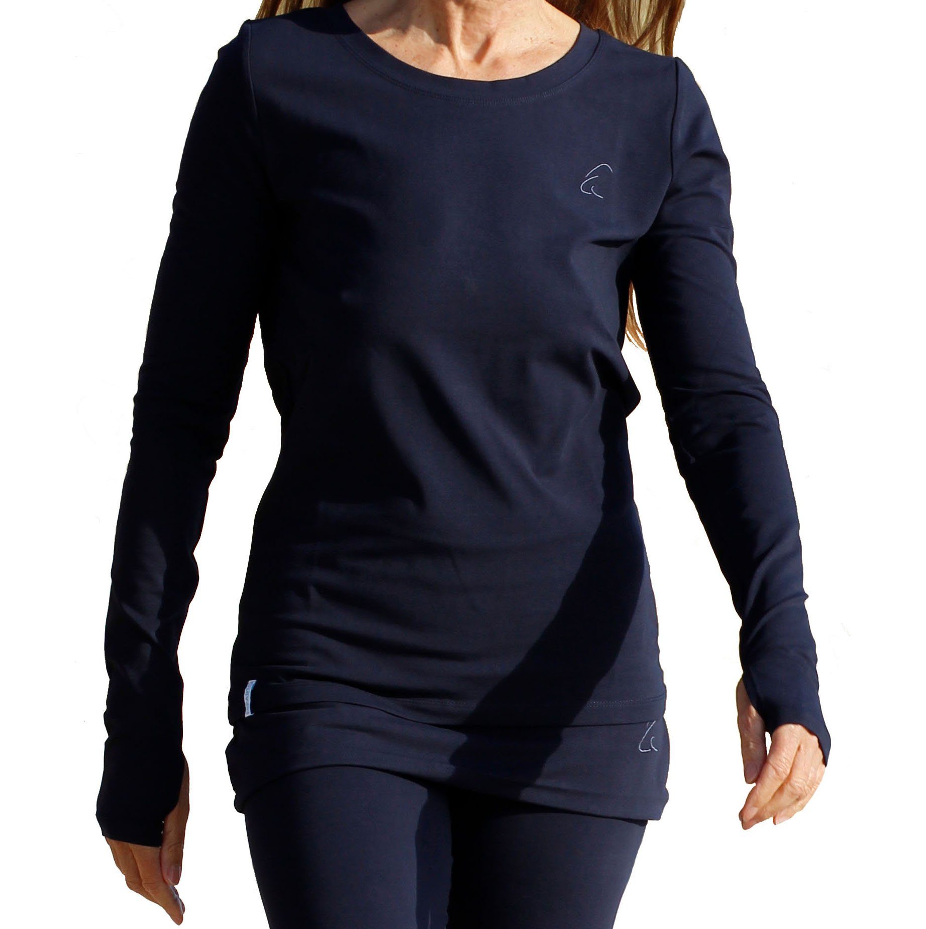 ESPARTO Yogashirt »Langarmshirt Vicitra« Damen-Yogashirt mit langen Ärmeln  mit Daumenloch, aus feinster Bio-Baumwolle online kaufen | OTTO
