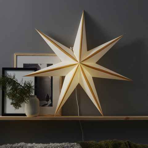 STAR TRADING LED Stern Papierstern Weihnachtsstern Leuchtstern hängend 7-zackig D: 75cm