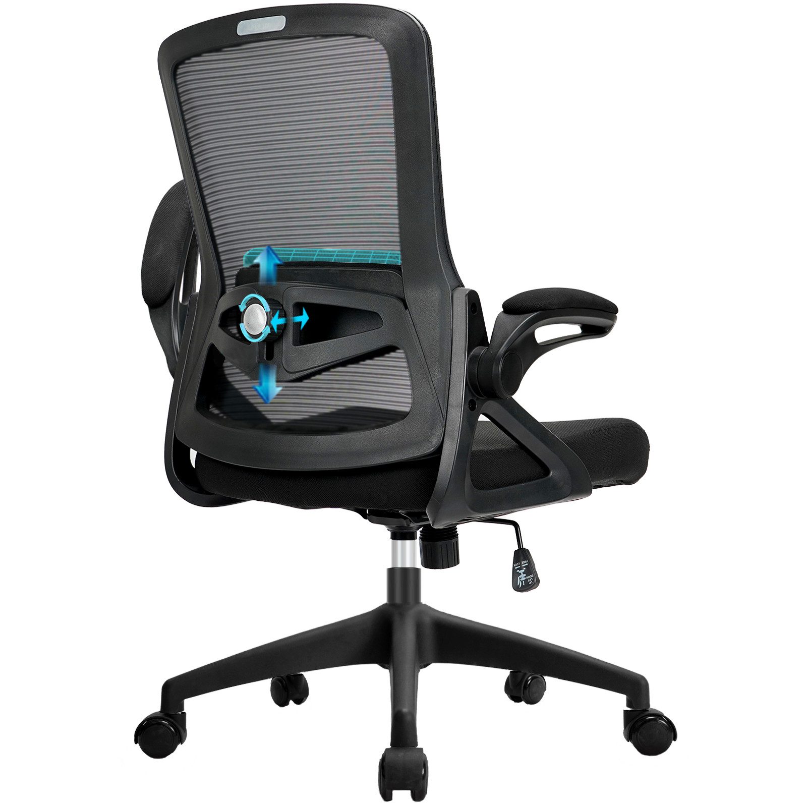 Milacyee Bürostuhl Ergonomischer Stuhl,Schreibtischstuhl mit klappbaren günstig online kaufen