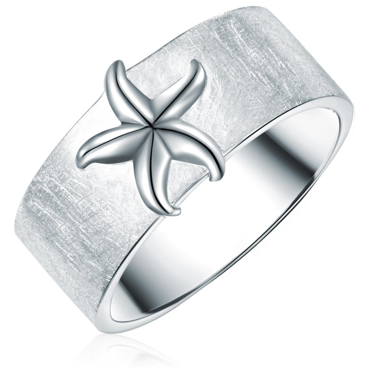 Strandglück Fingerring Seestern silber, aus Sterling Silber