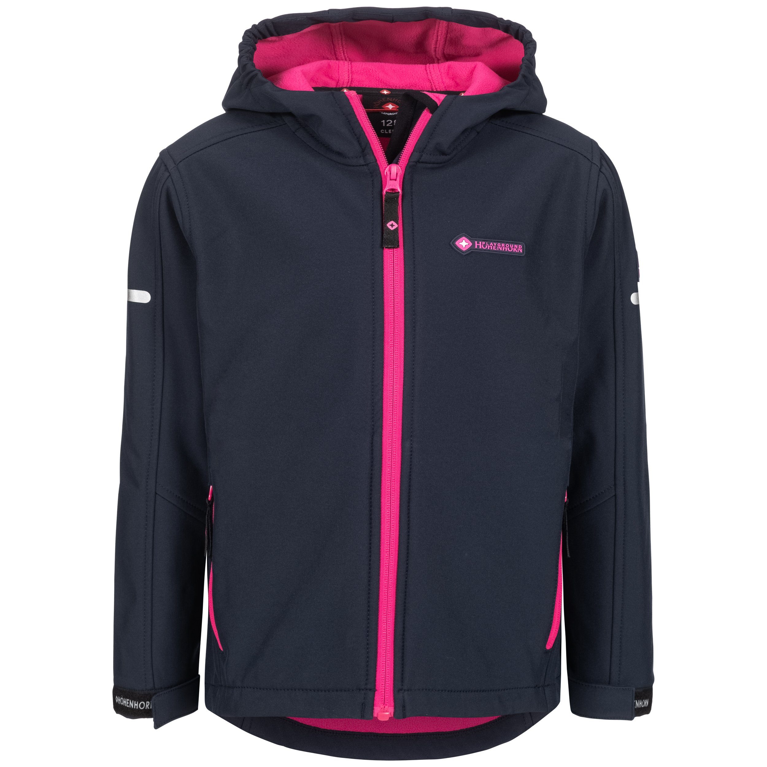 Höhenhorn Softshelljacke Cledo Kinder Jacke Kids für Jungen und Mädchen Übergangsjacke Outdoor Microfleece-Innenfutter, Atmungsaktiv, Wasserdicht