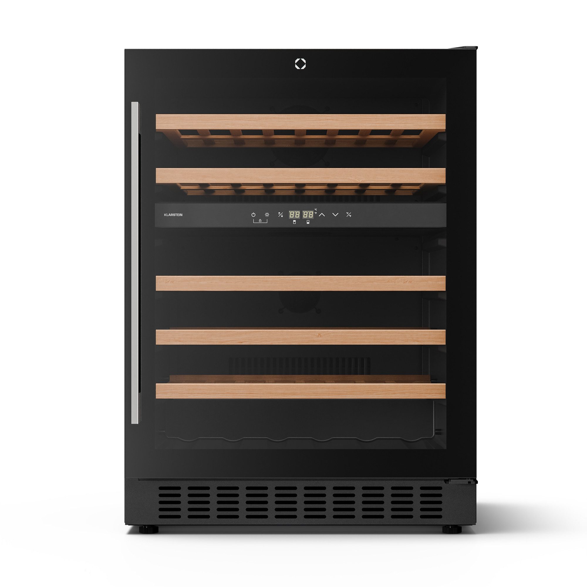 Klarstein Weinkühlschrank illuminosa, für 46 Standardflaschen á 0,75l,Wein Flaschenkühlschrank Weintemperierschrank Weinschrank Kühlschrank