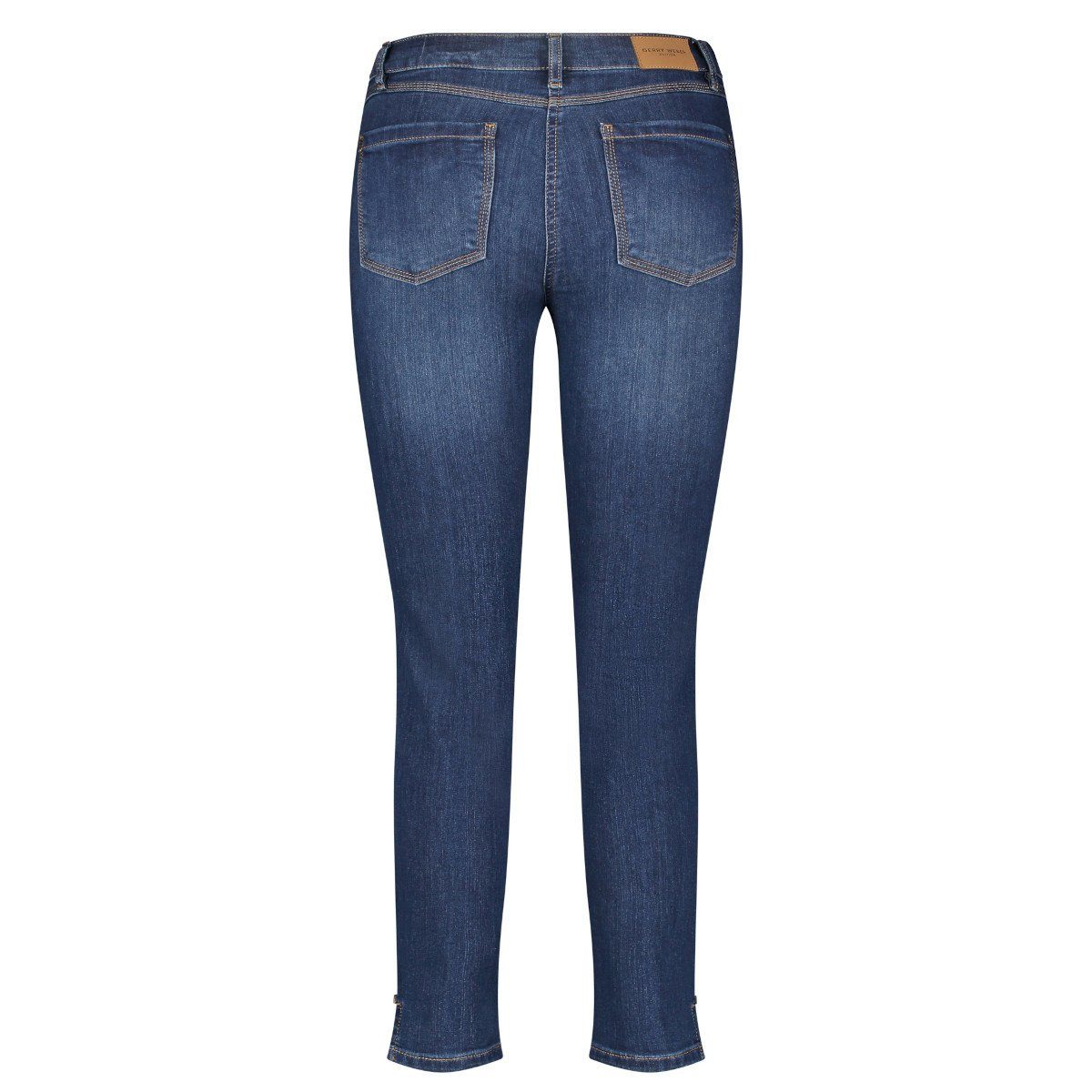 GERRY WEBER 5-Pocket-Jeans Best4me (862004) mit Cropped blue von Cotton use Weber (92431-67950) denim dark Gerry Organic