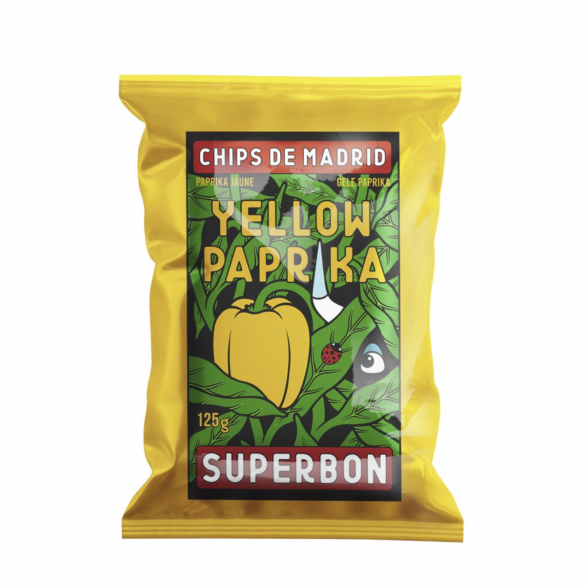 Superbon Knabberei, Superbon Chips Yellow Paprika Kartoffelchips mit gelbem Paprika 125g