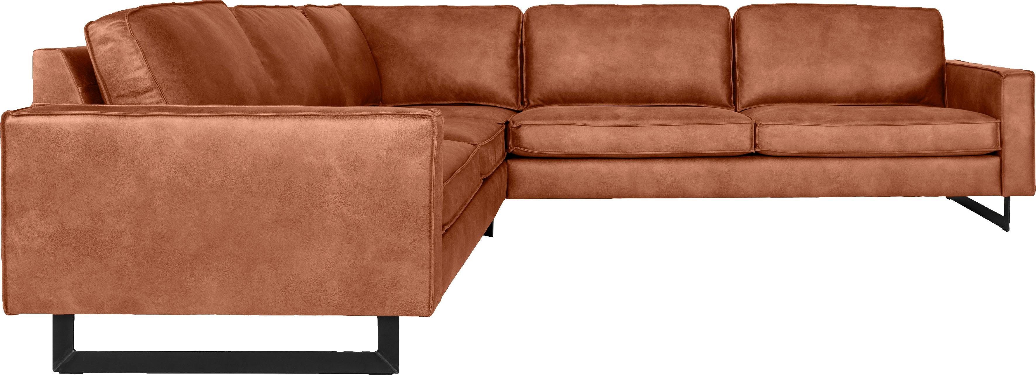 Home affaire Ecksofa Pinto, XXL, 250/290 cm, langer Schenkel, Ottomane, Cor günstig online kaufen