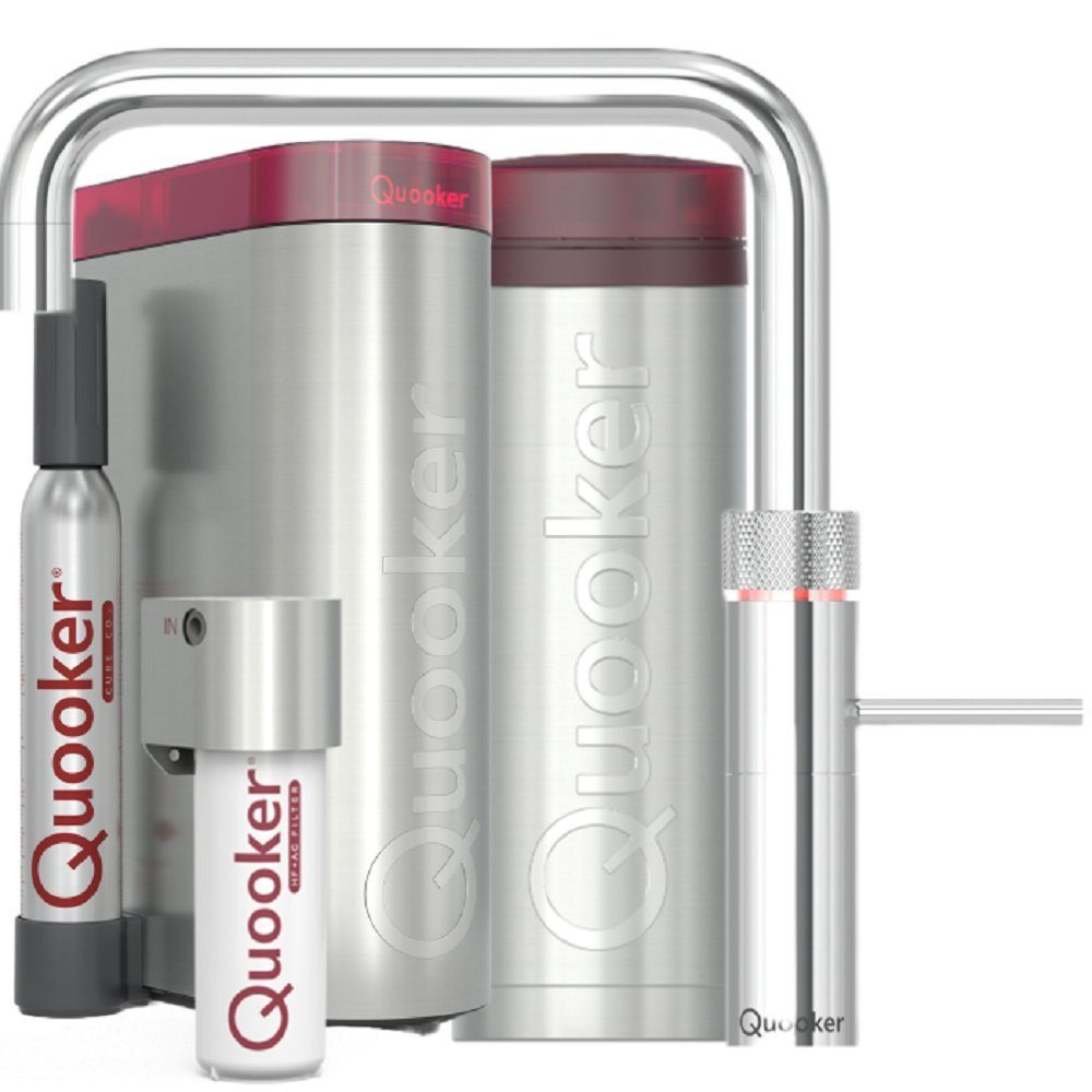 QUOOKER Küchenarmatur Fusion Square, PRO3, CUBE verchromt glänzend FNSCHR PRO3 CUBE2 *inkl. 7 JAHRE GARANTIE*