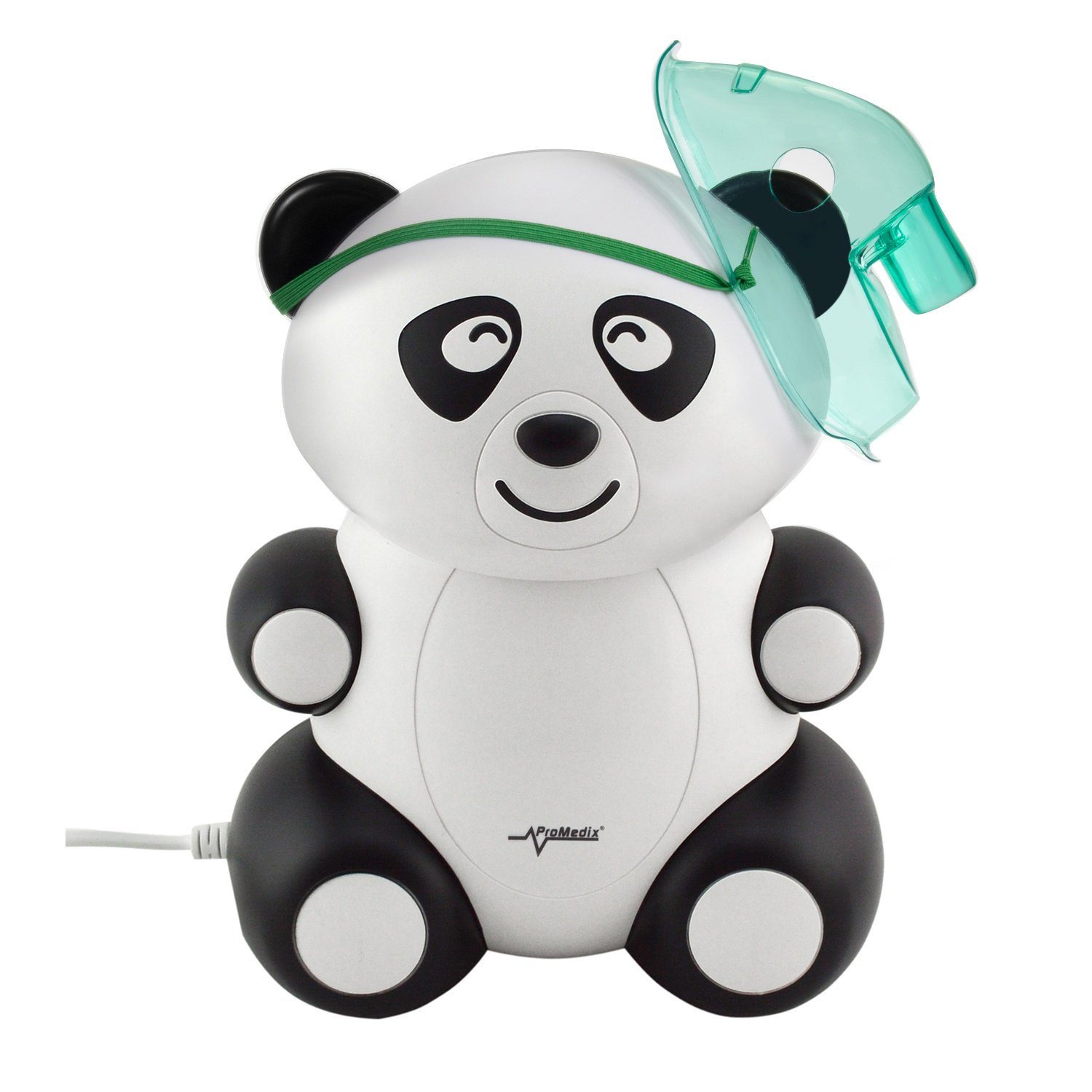 Promedix Inhalationsgerät PR-812 Inhaliergerät Set für Kinder - Panda, Vernebler Kapazität - 10 ml, Durchfluss: - 5-8 l/min