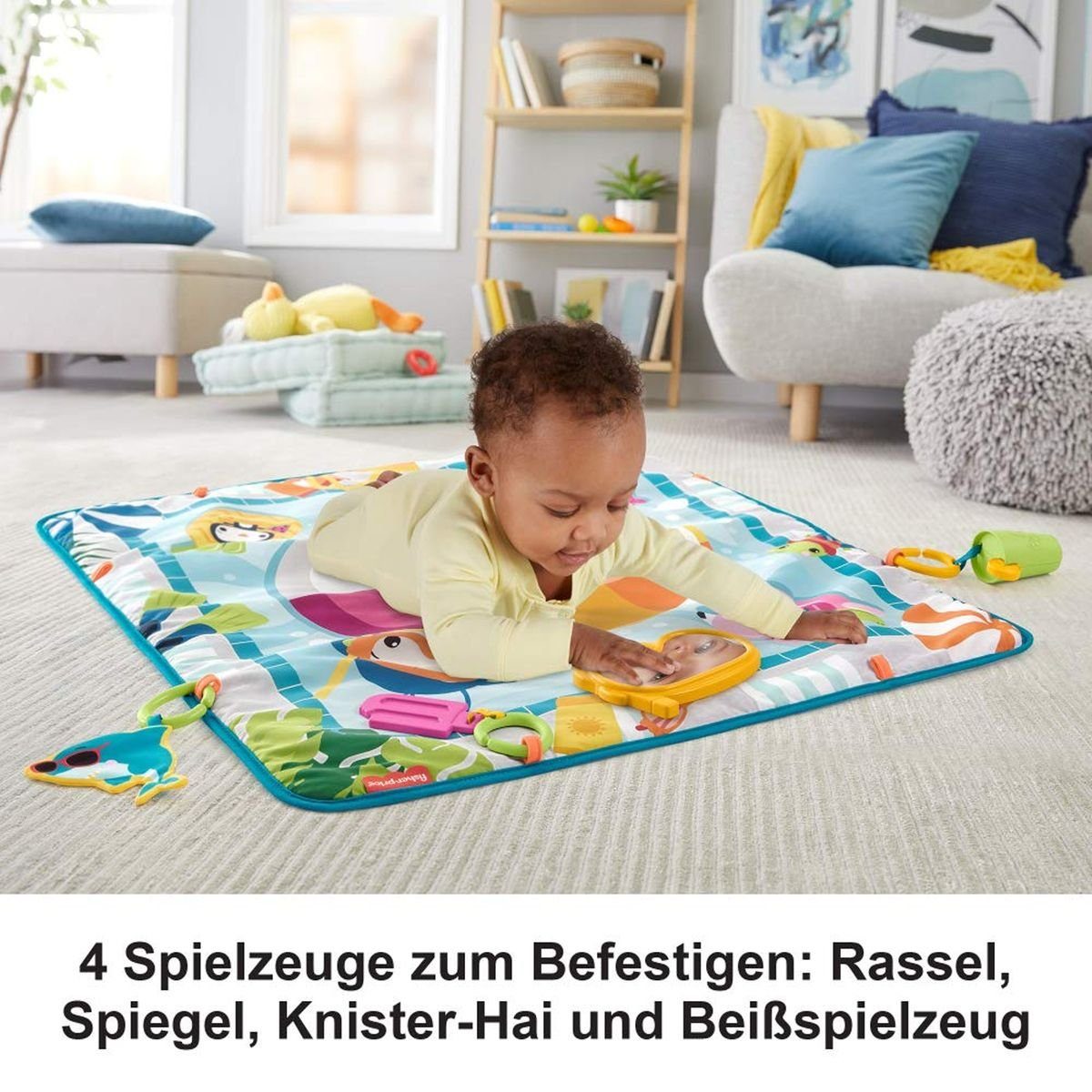 Mattel® Spiel Mattel GRR44 - Fisher-Price - Plitsch-Platsch Entdecker Spieldecke