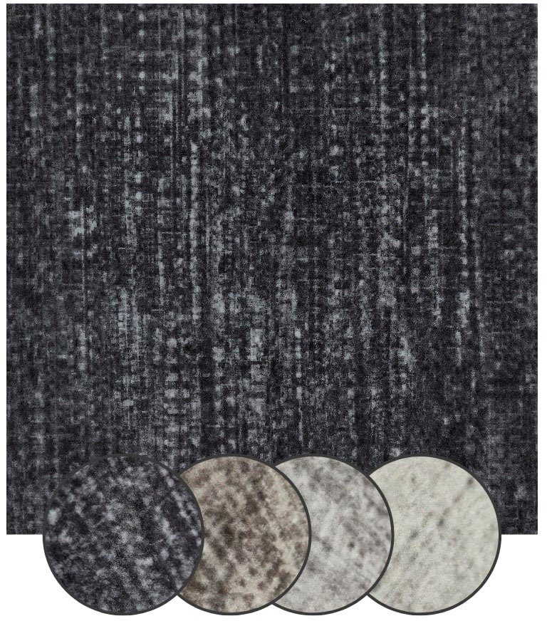 Teppichfliese Paris Nadelfilz, Andiamo, quadratisch, Höhe: 4 mm, 40x40 cm, selbstklebend, robust & strapazierfähig, 25 Stück (4 qm) anthrazit