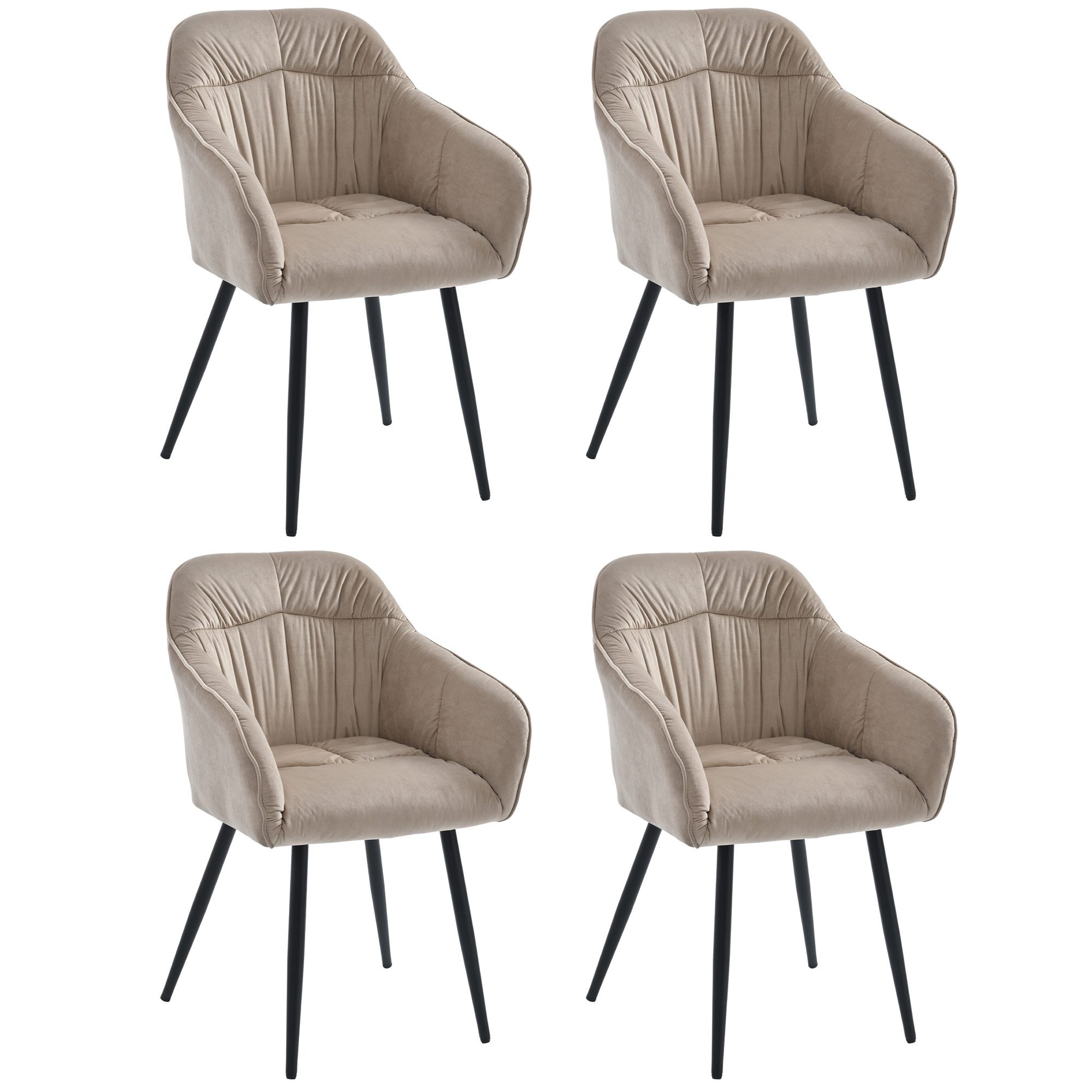 OKWISH Esszimmerstuhl Polsterstuhl (Polsterstuhl mit Metallbeine günstig online kaufen