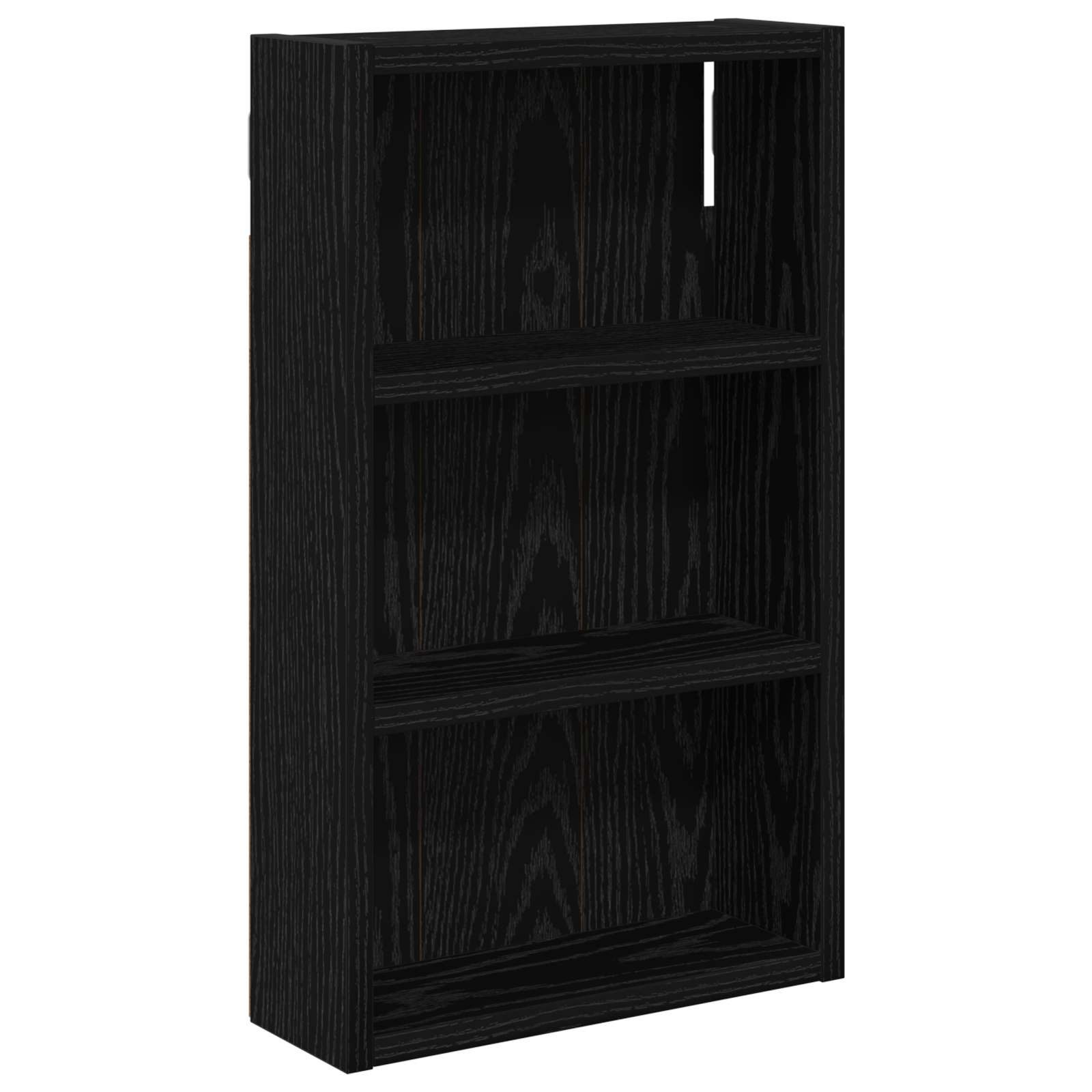 vidaXL Badezimmerspiegelschrank Badezimmer-Wandschrank Schwarz Eichen-Optik 30 x 10 x 50 cm (1-St)