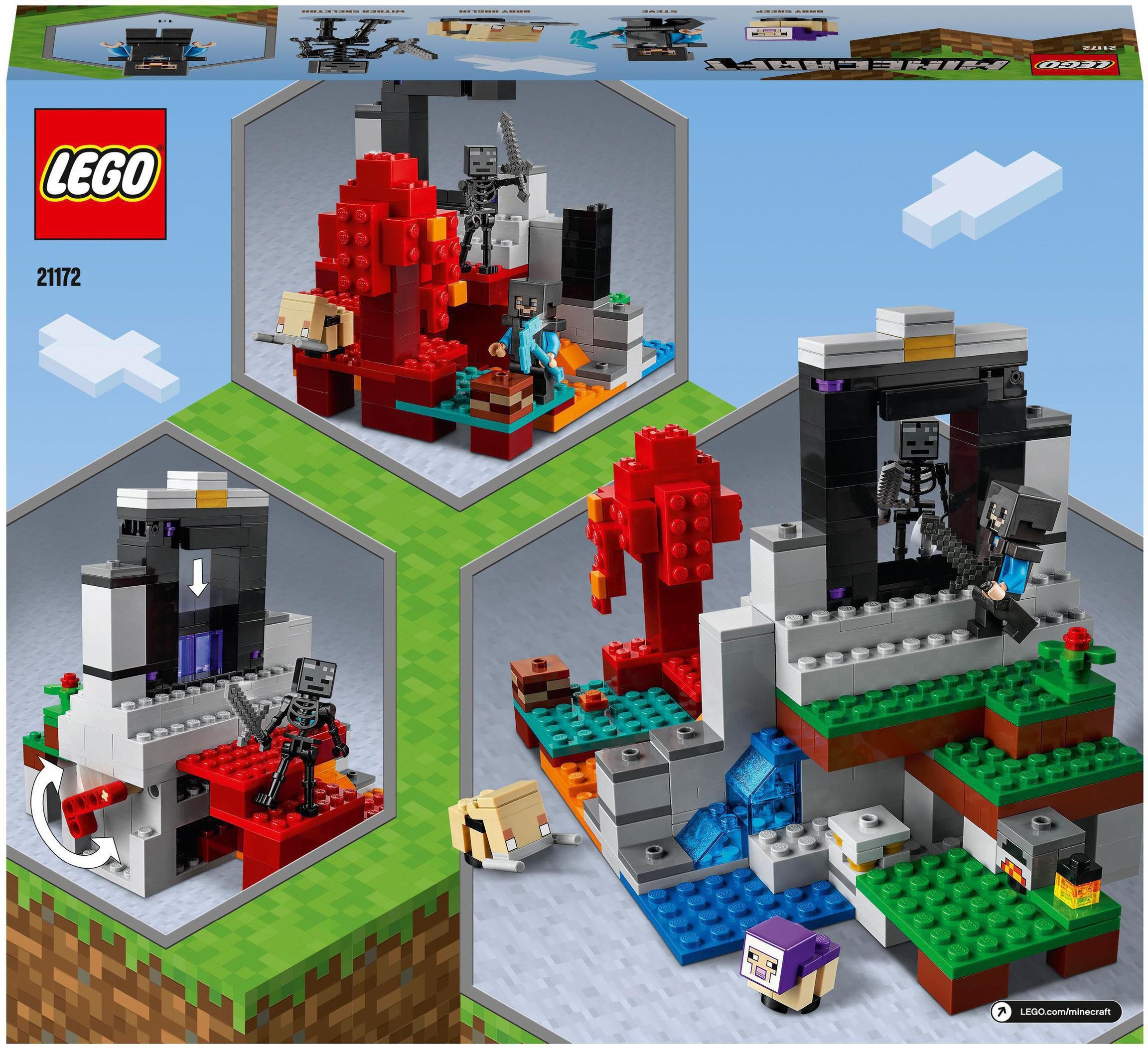 zerstörte St), Europe (21172), Minecraft™, (316 Made in Portal LEGO® Das Konstruktionsspielsteine LEGO®