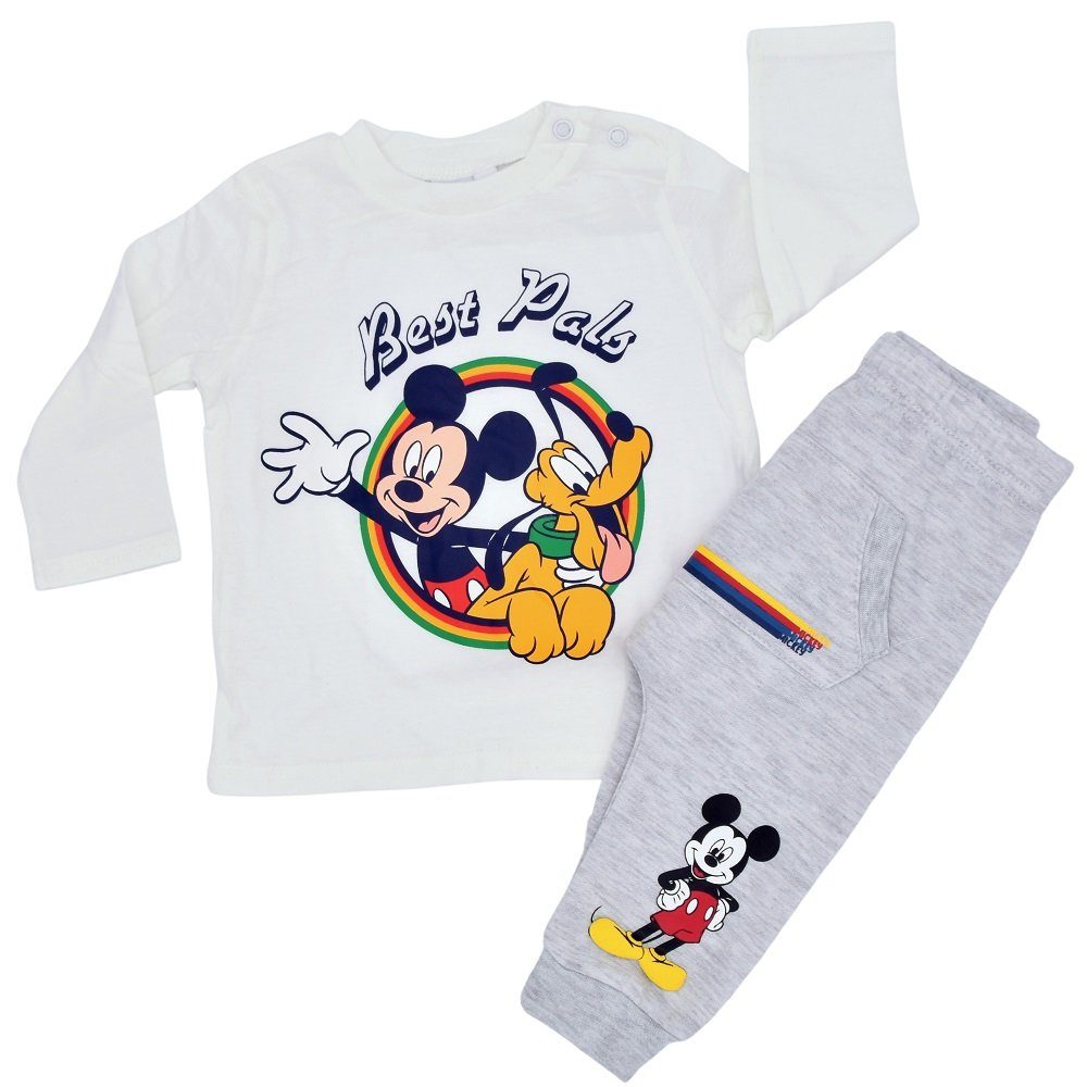 Mickey Mouse Baby Jogginganzug 2 Teiler Anzug Jogging Trainingsanzug NEU 