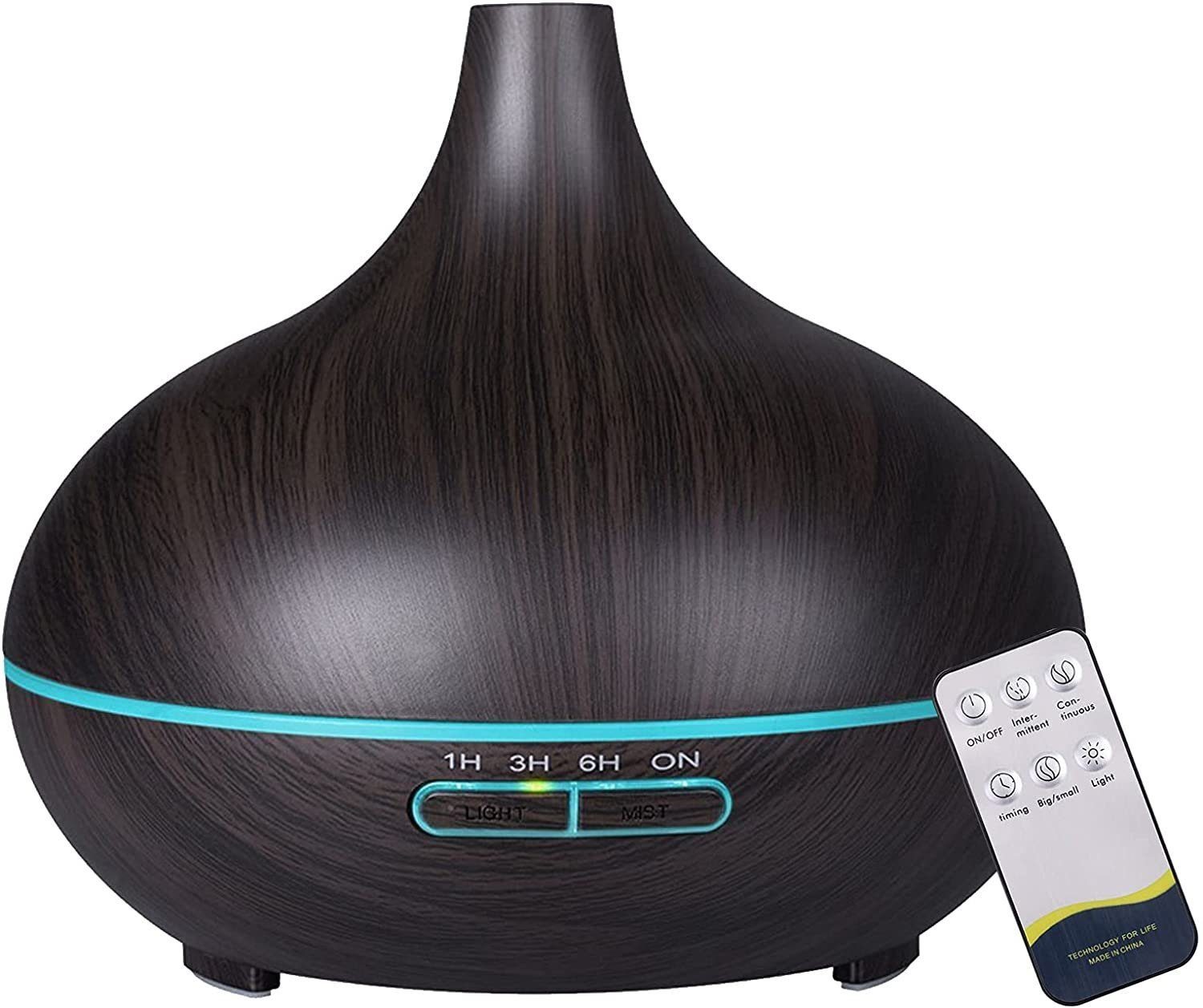 ibettertec Diffuser, Aroma Diffuser, 550ml, Aroma Ultraschall-Vernebler Увлажнитель воздуха, 550,00 l Wassertank, Aroma sparsamen Ultraschall-Vernebler in kleine Duftspender verwandeln