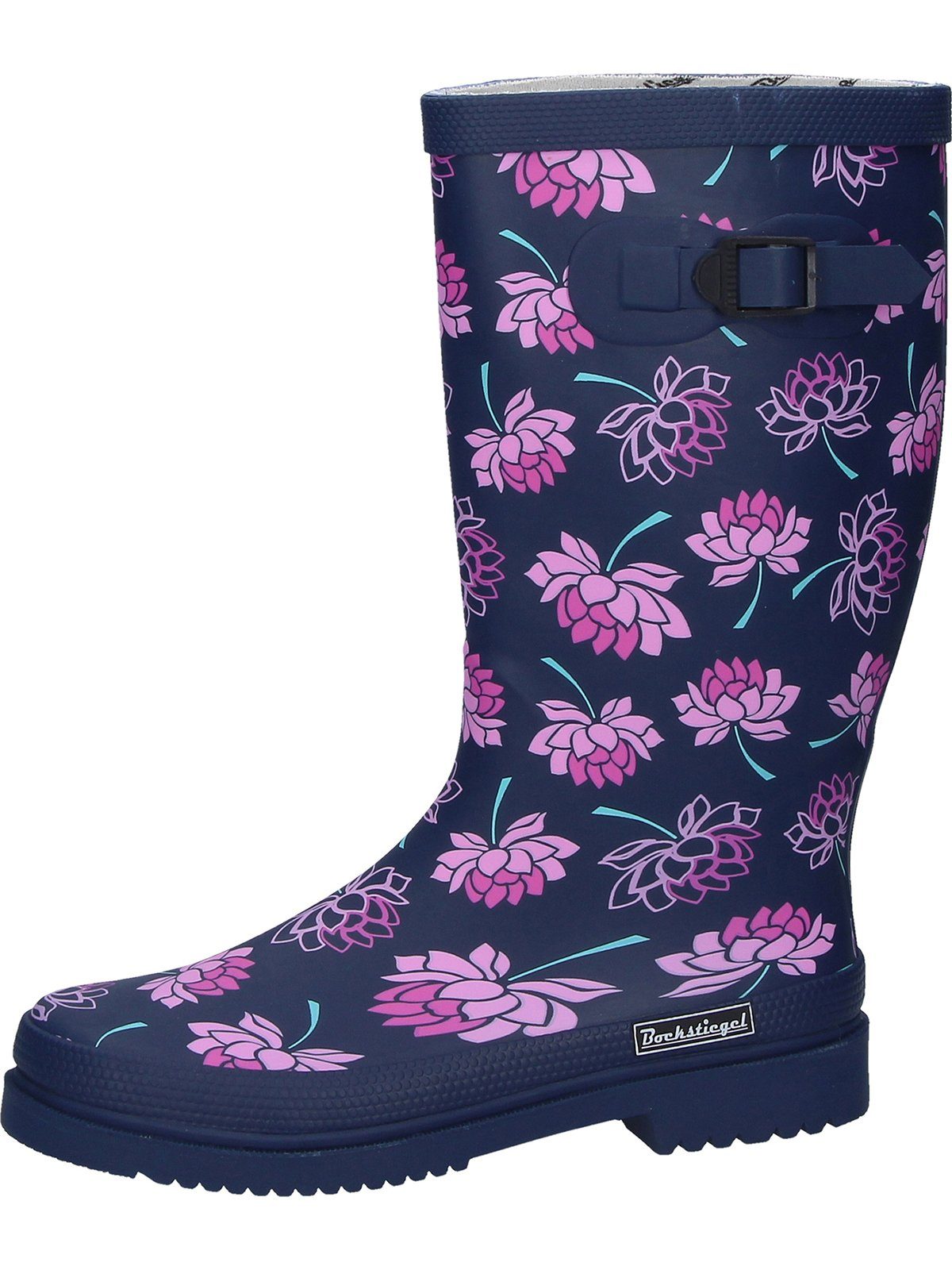 Bockstiegel Regenstiefel Lena dk-blau/multi Gummistiefel günstig online kaufen