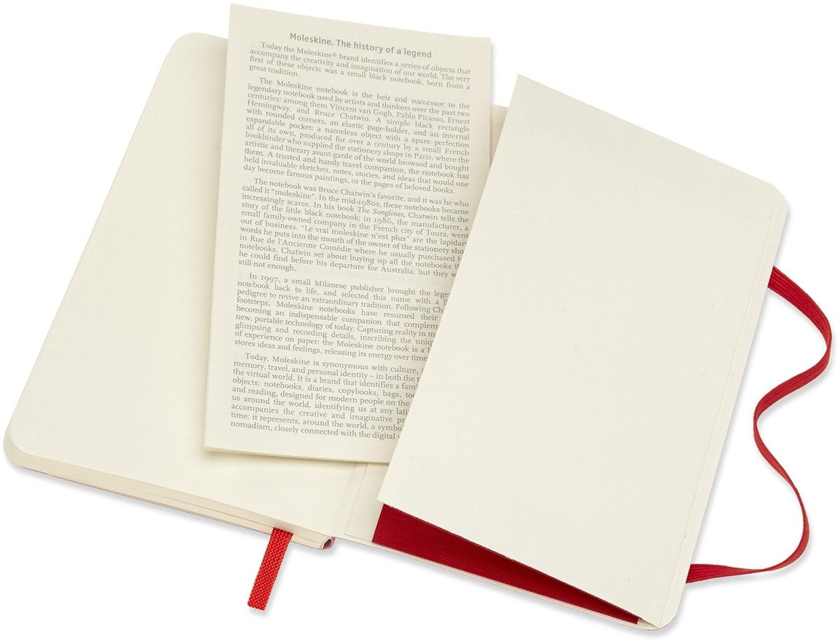 MOLESKINE Notizbuch Notizbuch Pocket A6 liniert Softcover scharlachrot